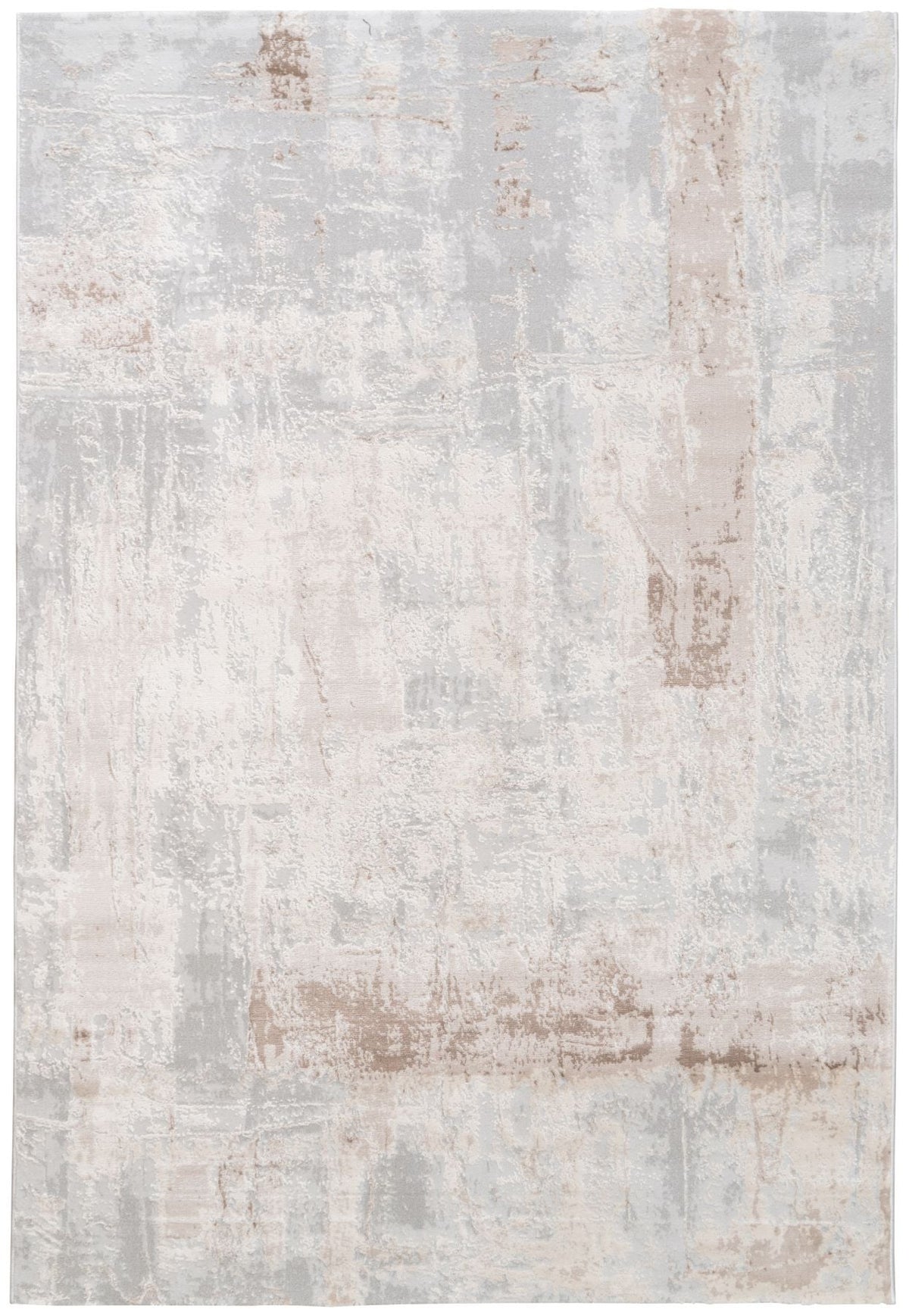 Loren Beige Grey Distressed Contemporary Rug