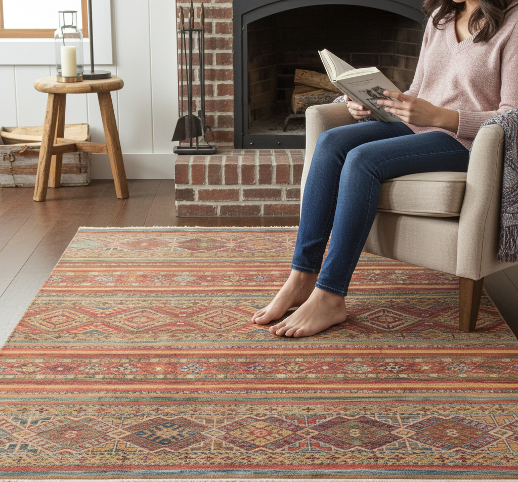 Afghan Multicolour Khurjin Chobi Rug