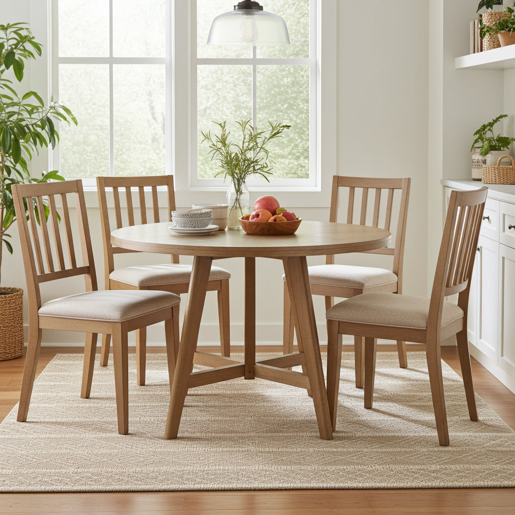 NOVA Cream and Beige Tribal Flatweave Rug