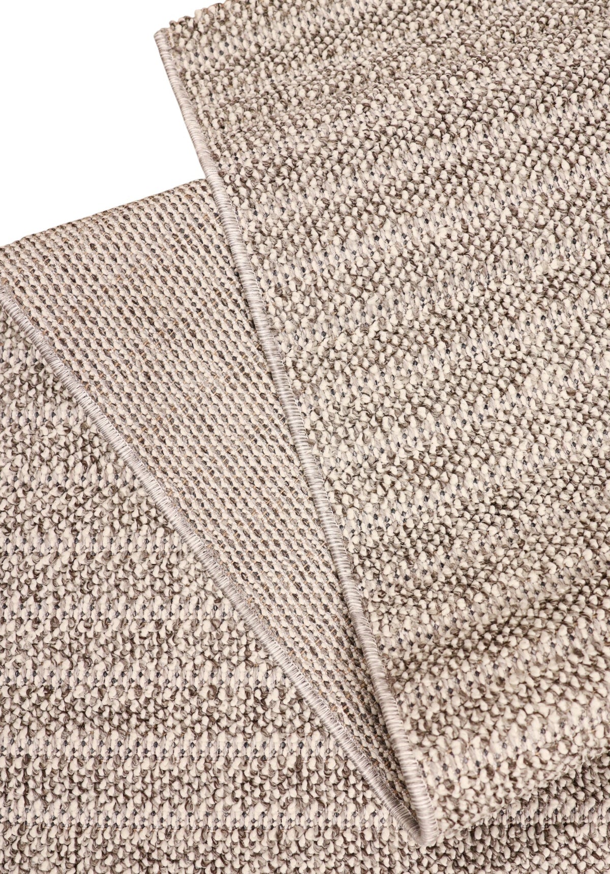 NOVA Grey and Cream Lines Flatweave Rug