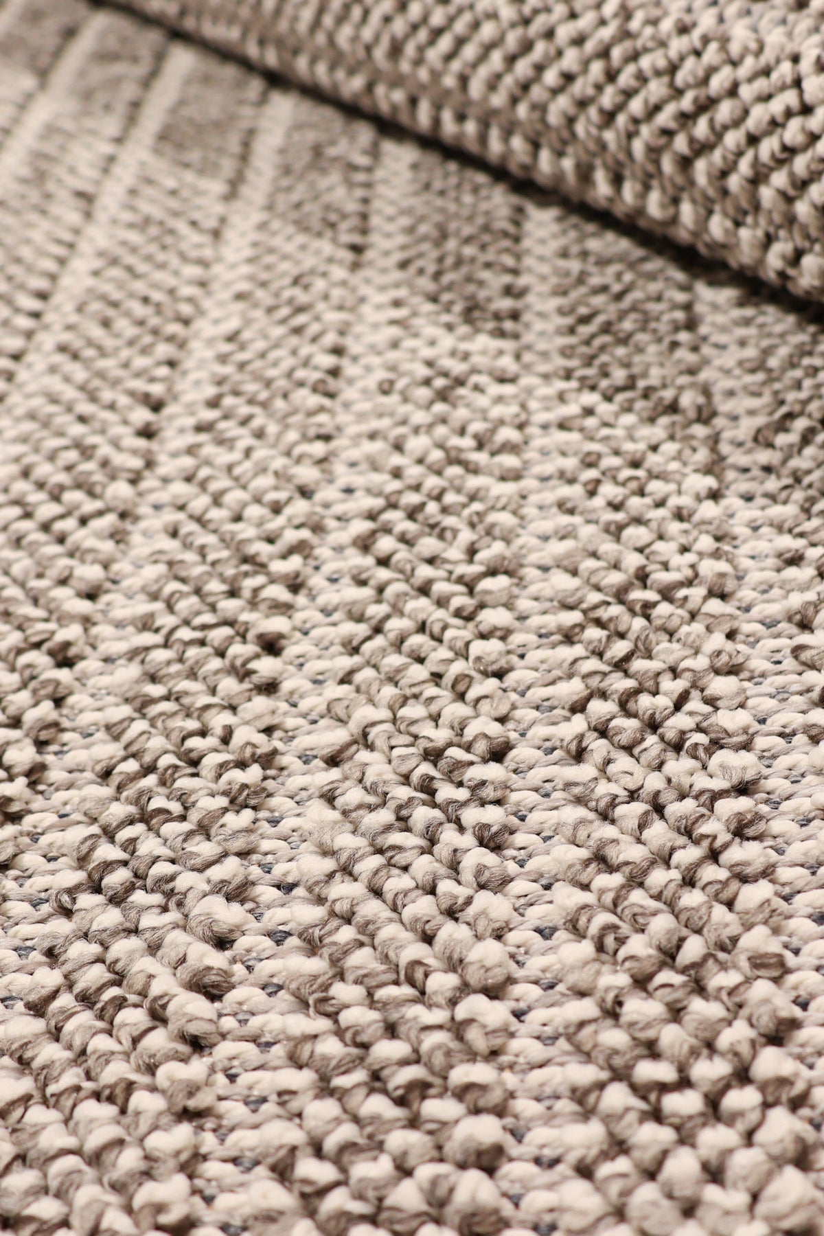 NOVA Grey and Cream Lines Flatweave Rug