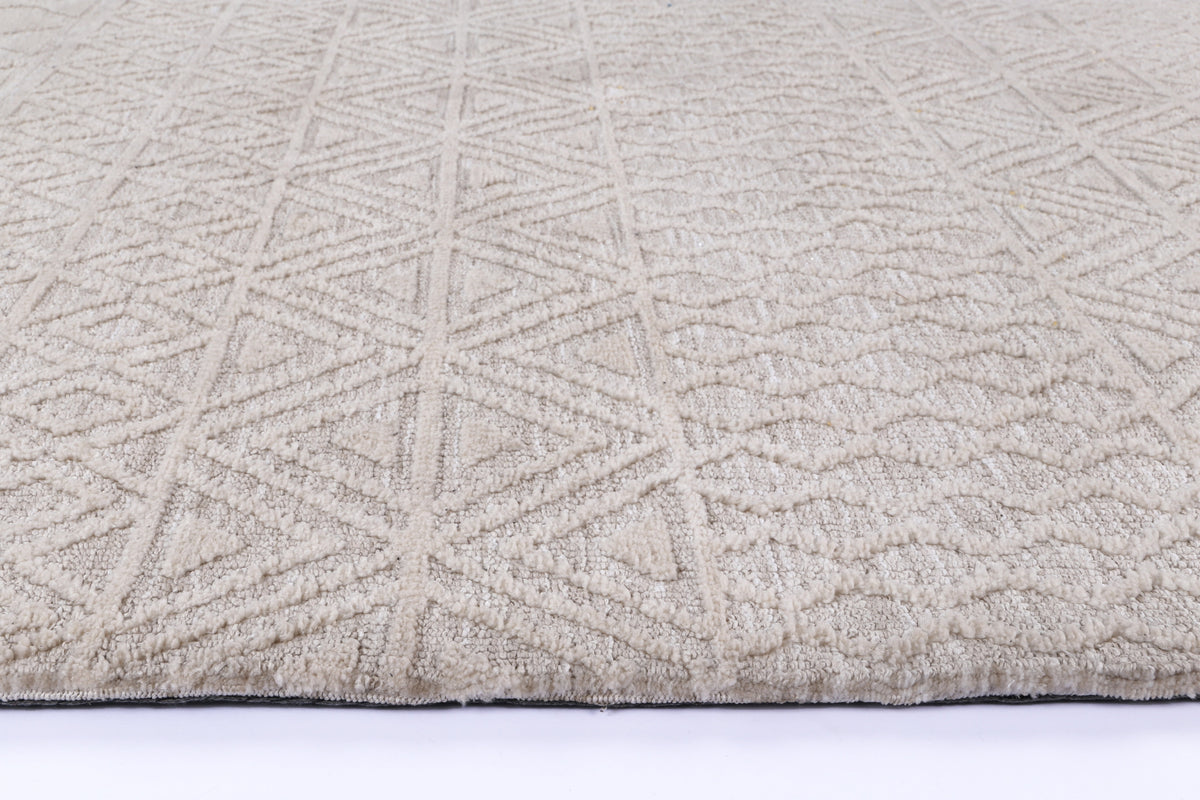 Amritsar Ramdass Cream Cotton Blend Rug