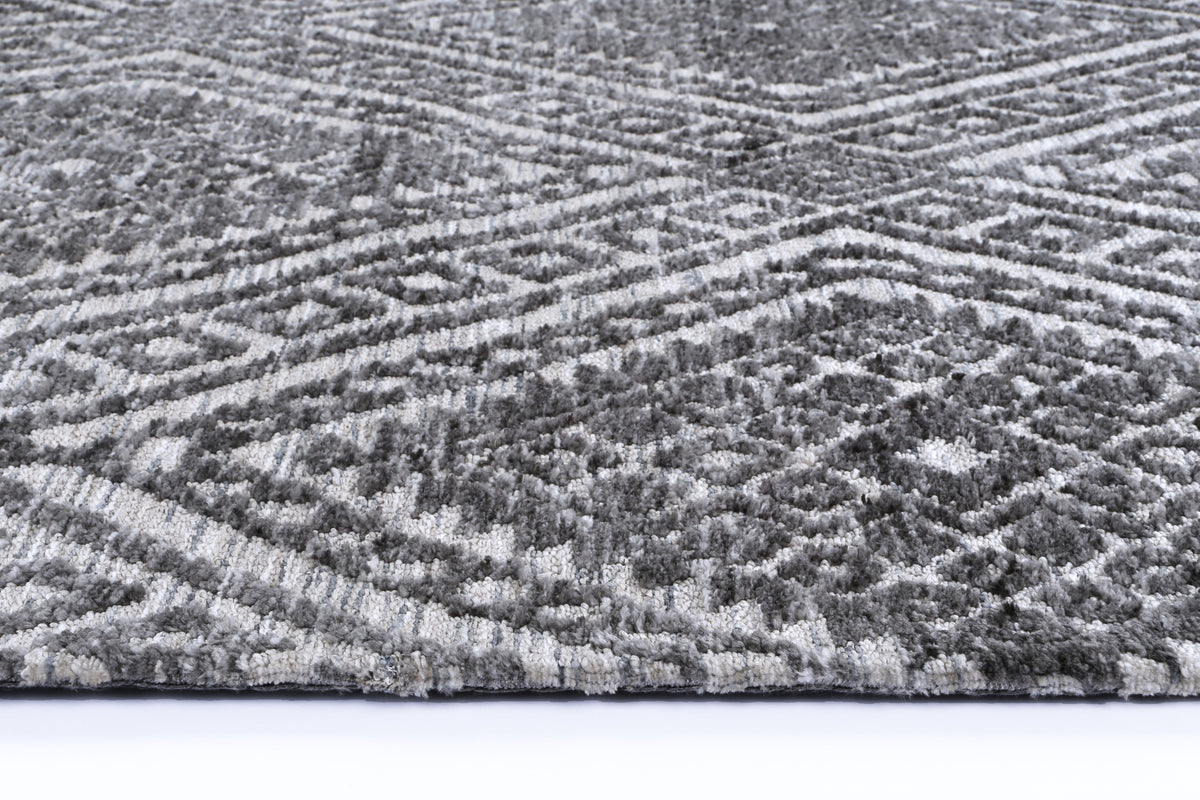 Amritsar Majitha Charcoal &amp; Beige Cotton Blend Rug