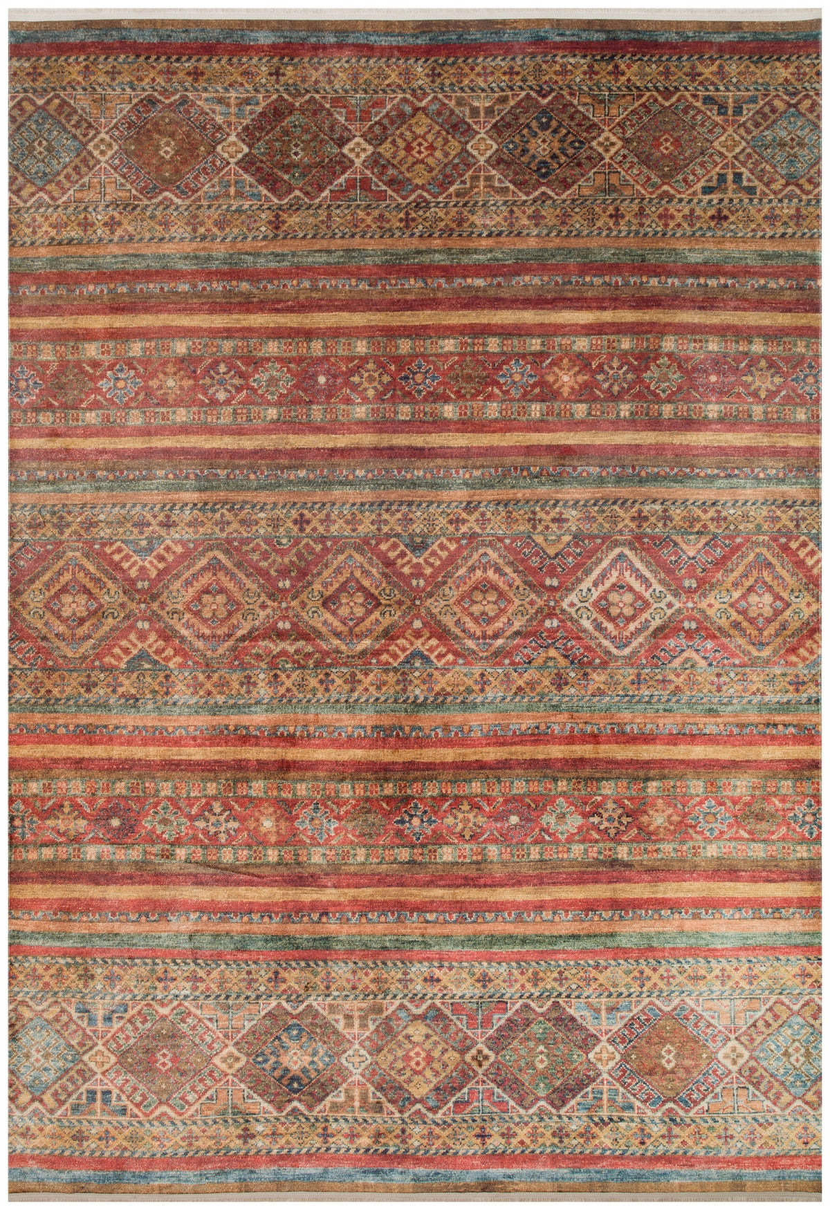 Afghan Multicolour Khurjin Chobi Rug