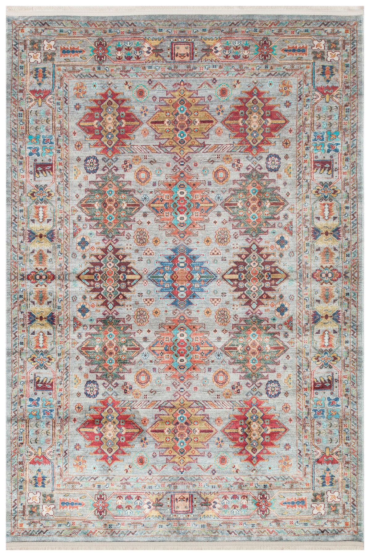 Afghan Chobi Light Blue Rug