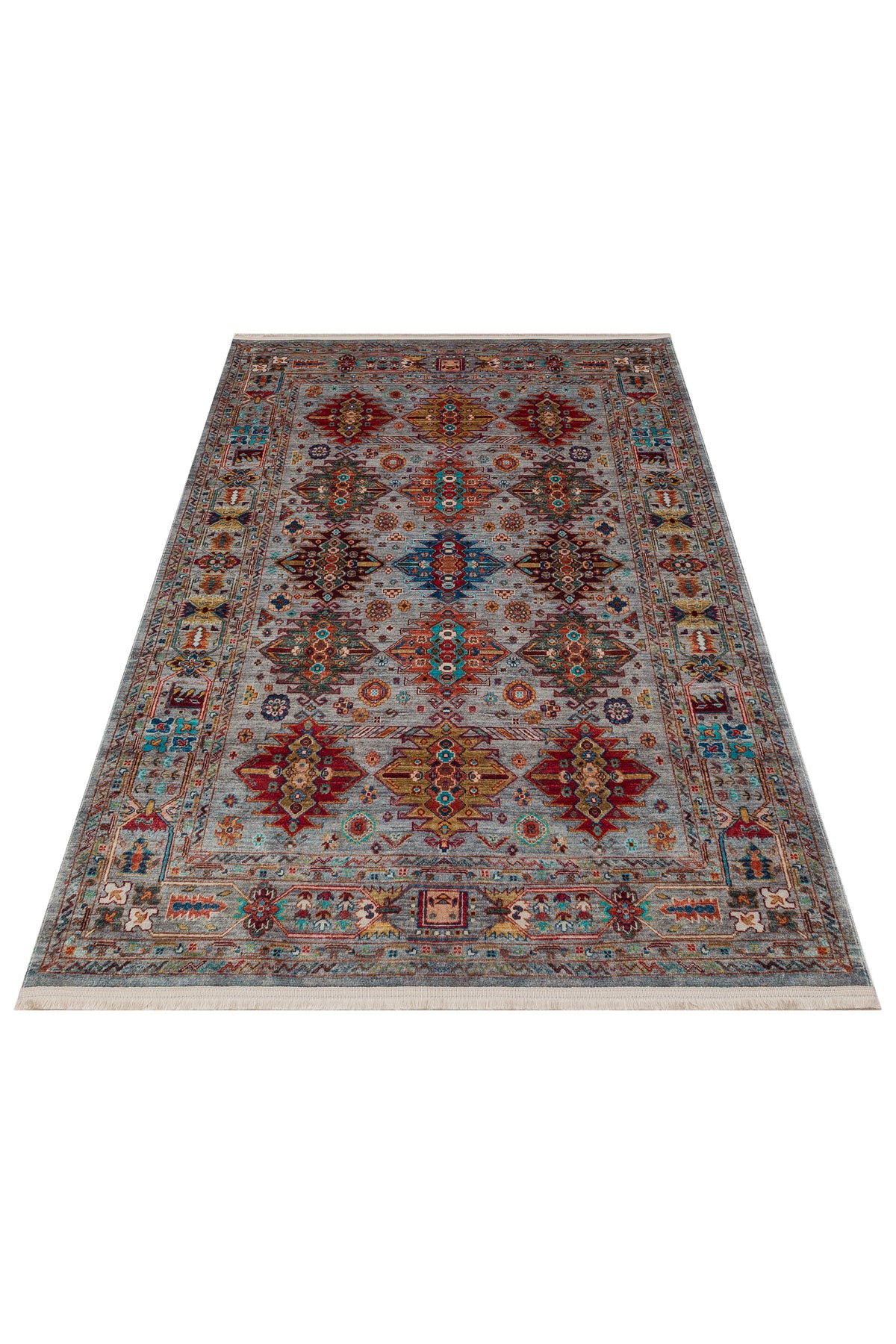 Afghan Chobi Light Blue Rug