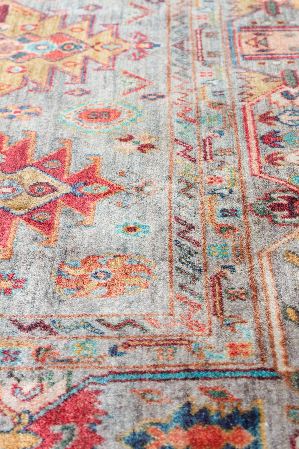 Afghan Chobi Light Blue Rug
