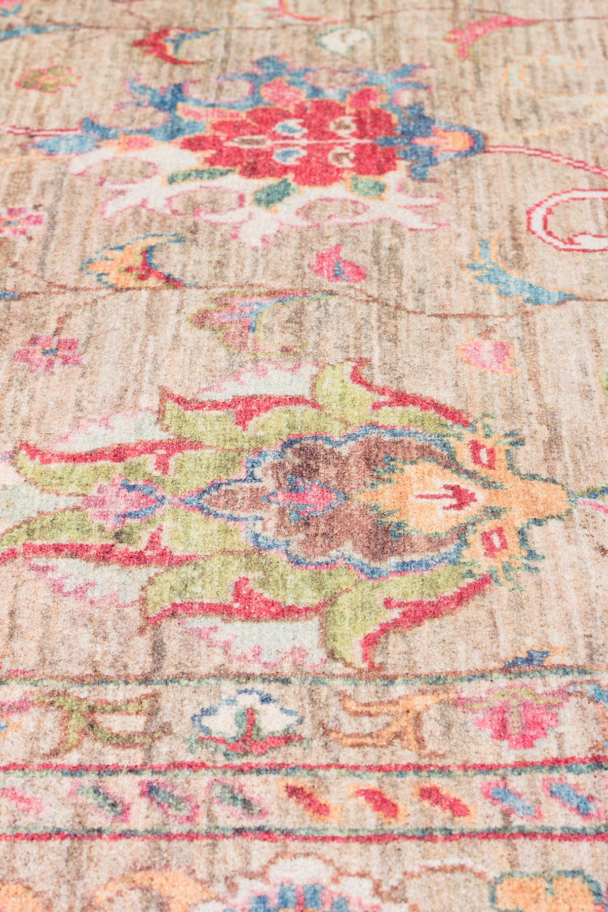 Afghan Chobi Beige Fawn Rug
