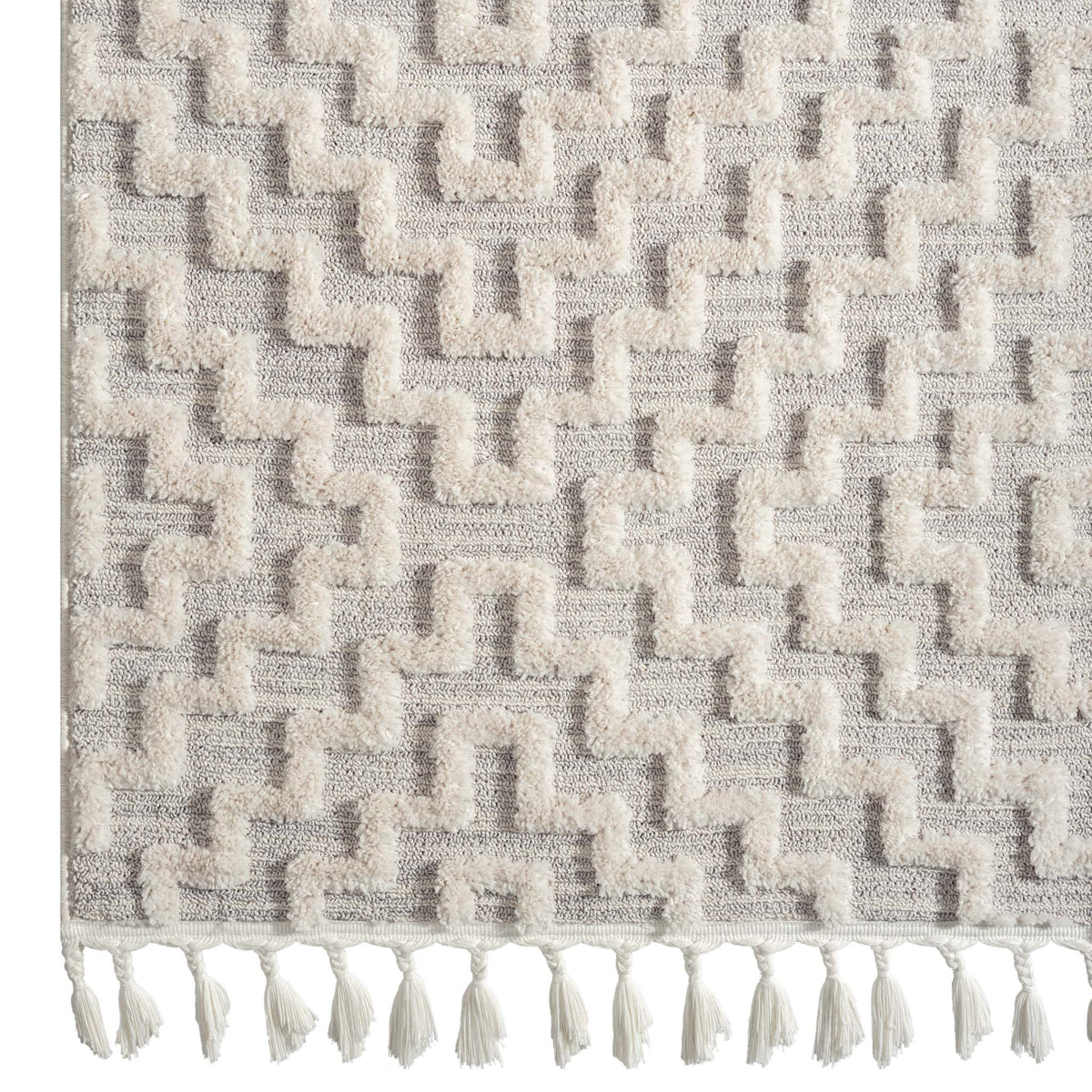 Alpine 3631 Lt Grey Hallway Runner