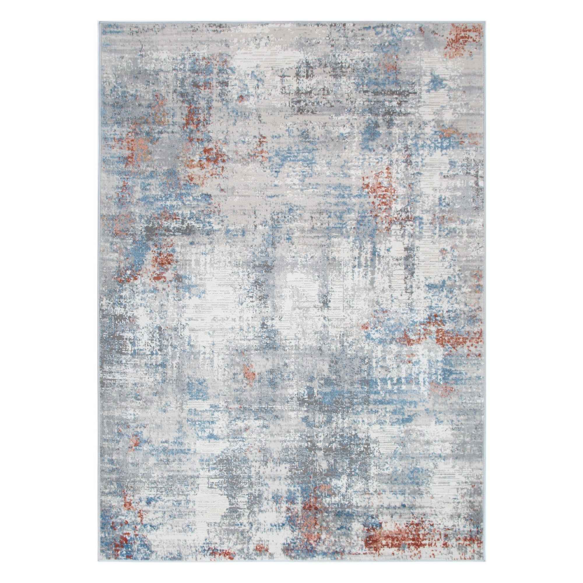 Expressions Rugs Expressions Grey Multi Modern Rug - FLOOR DEKOR