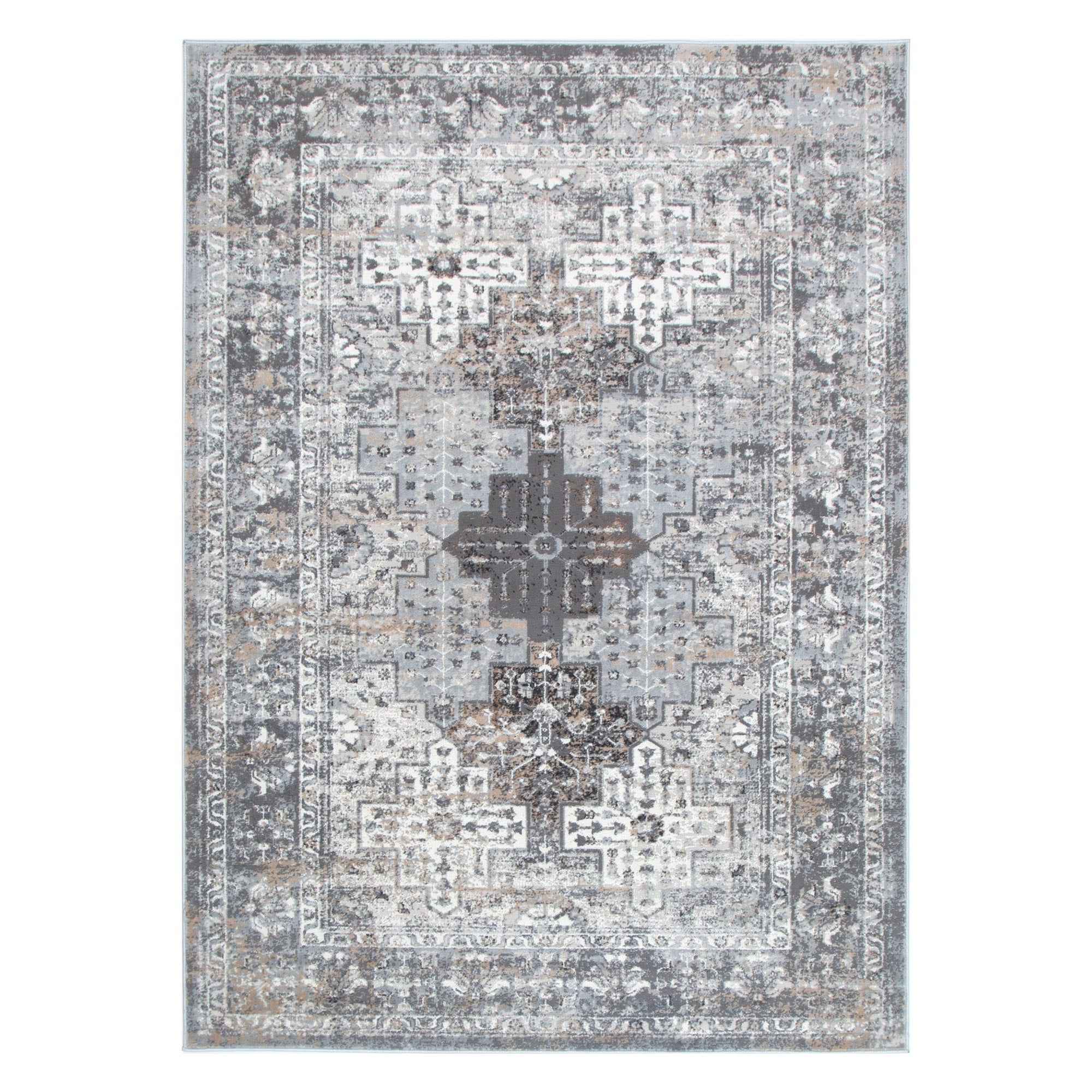 Expressions Rugs Expressions Grey Oriental Rug - FLOOR DEKOR
