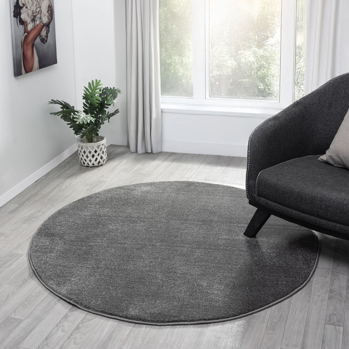 Europa 1000 Dk Grey Round