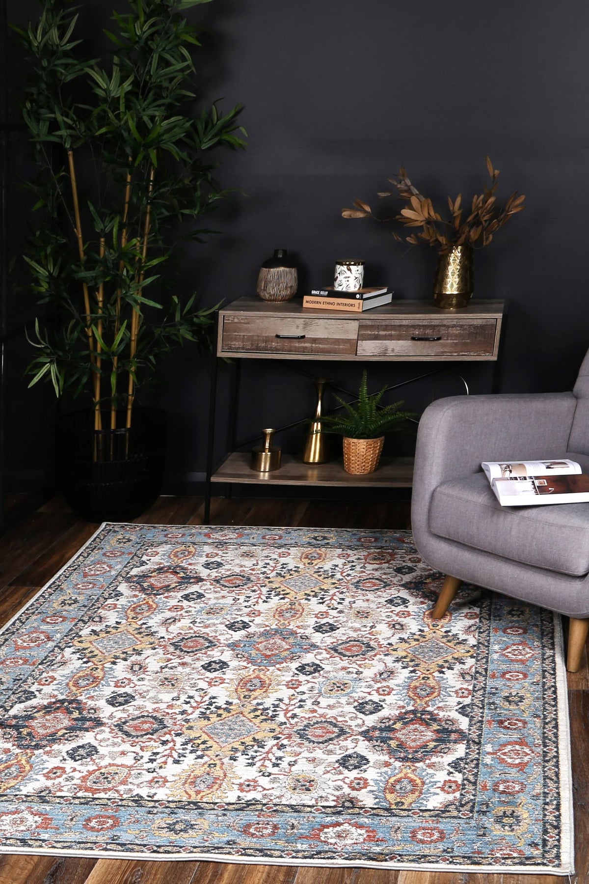 Havana Camacho Transitional Cream &amp; Grey Rug