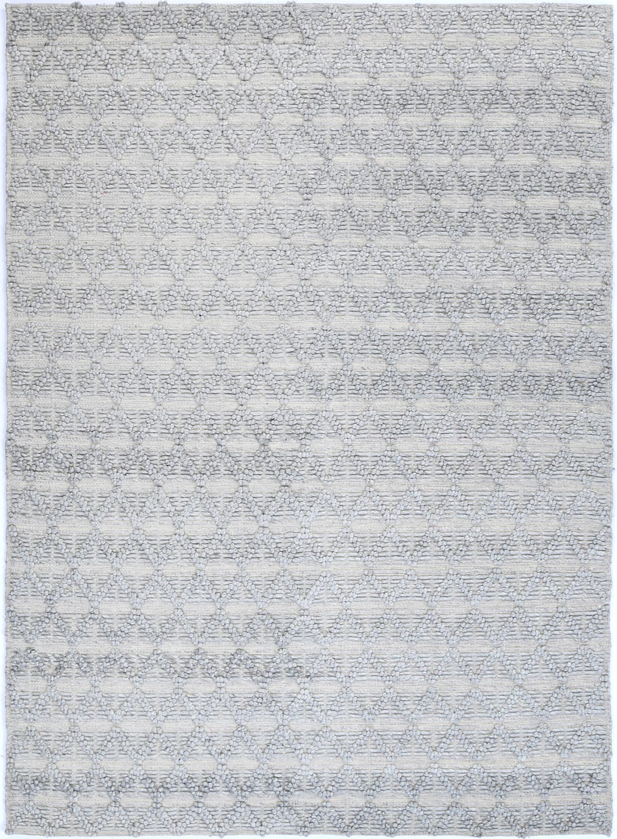 Himalaya Mosaic Tribal Grey Wool Rug