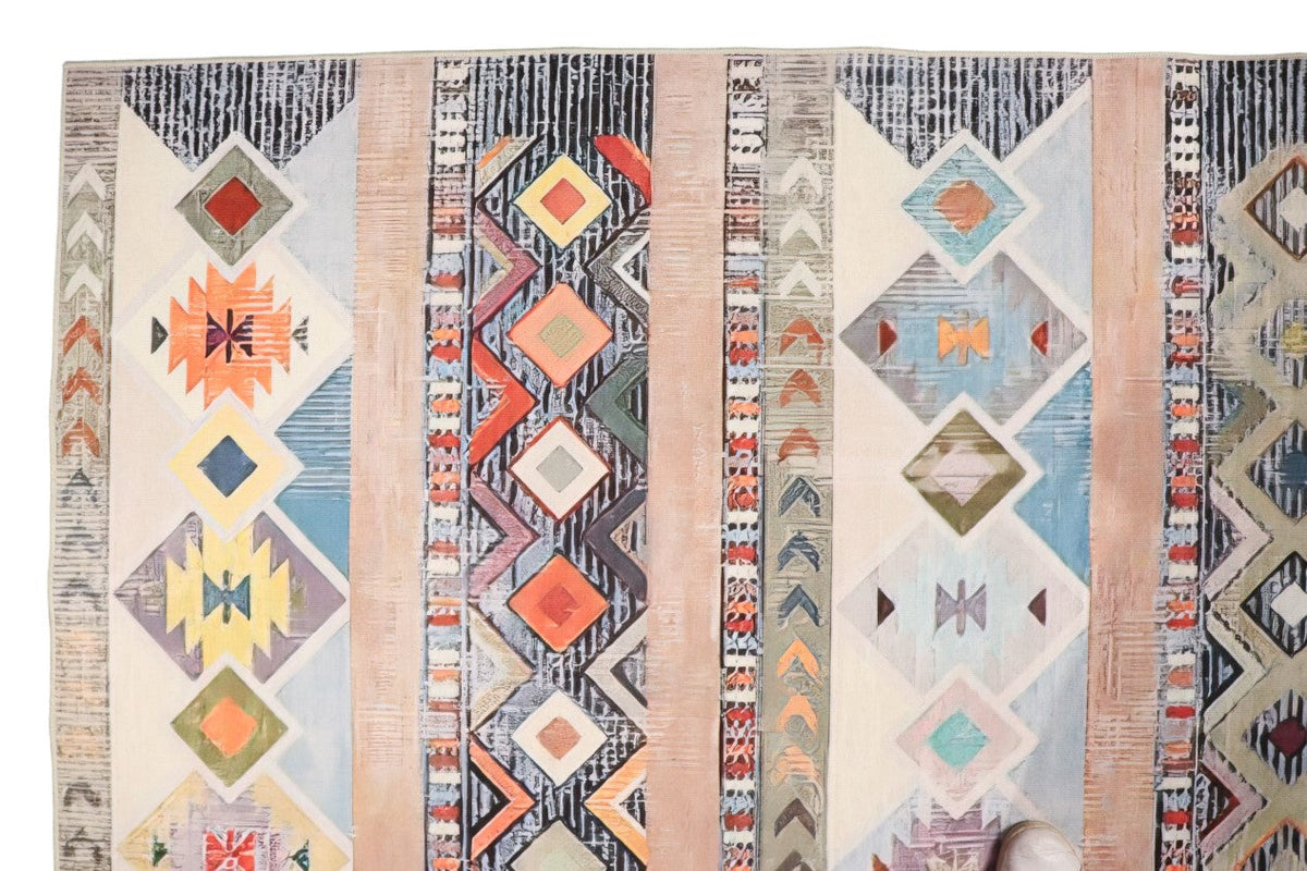 Mystique Multi Colour Tribal Kids Rug