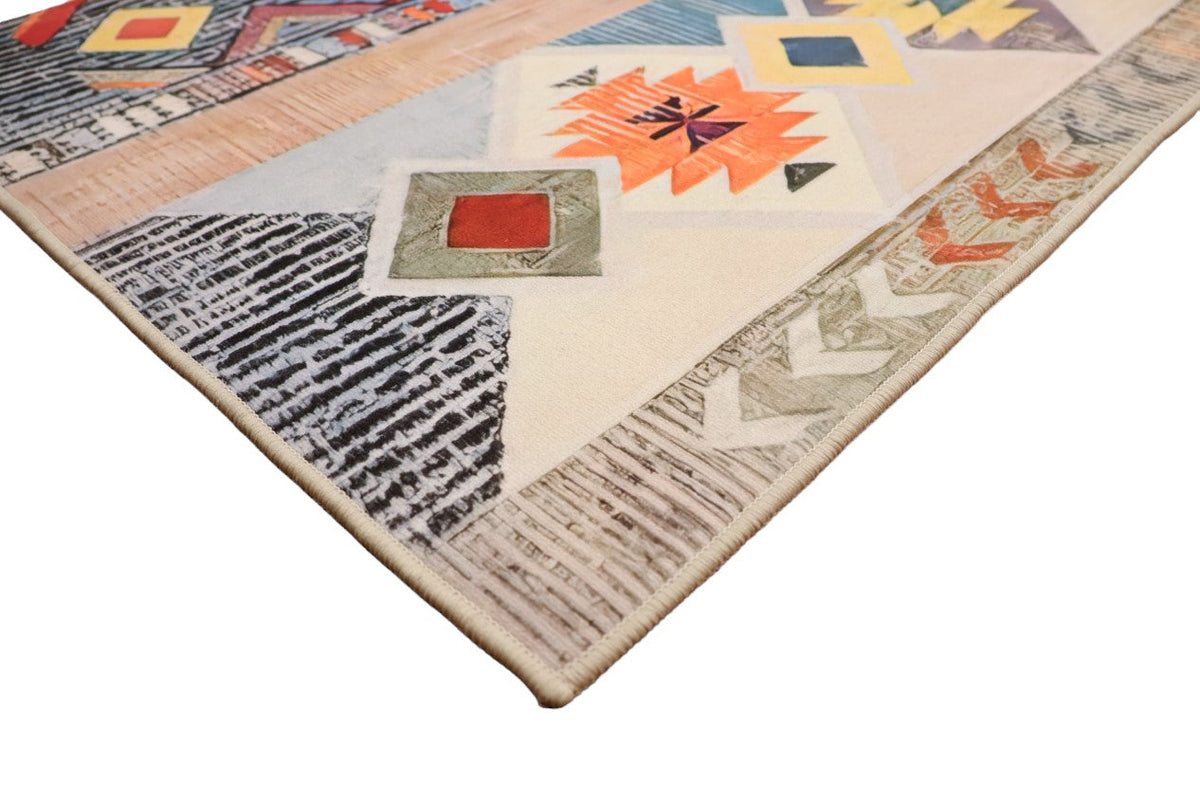 Mystique Multi Colour Tribal Kids Rug