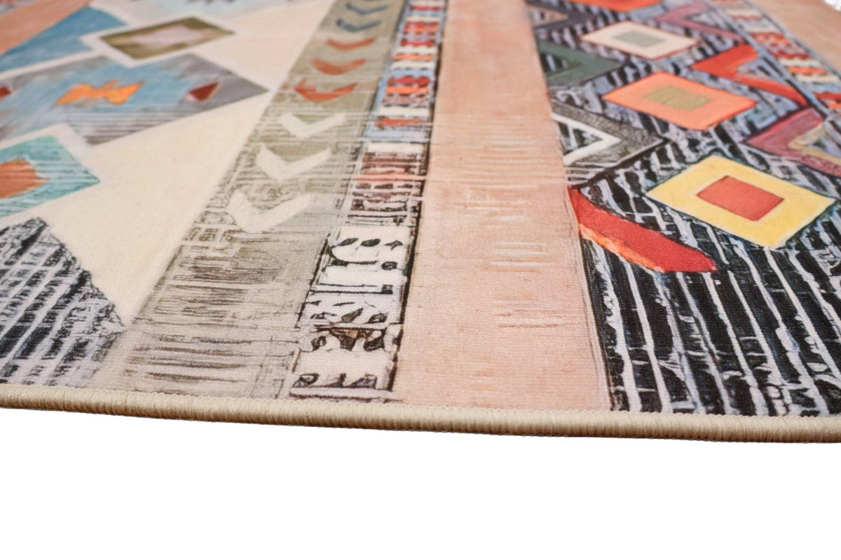 Mystique Multi Colour Tribal Kids Rug