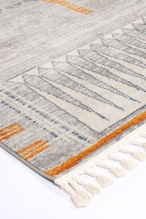 Inca Tumbes Grey Contemporary Rug - FLOOR DEKOR