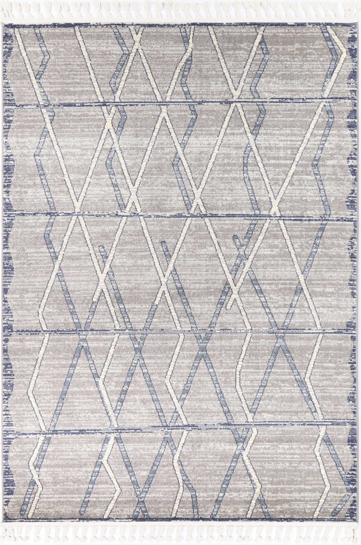 Inca Tupzia Blue &amp; Grey Contemporary Rug