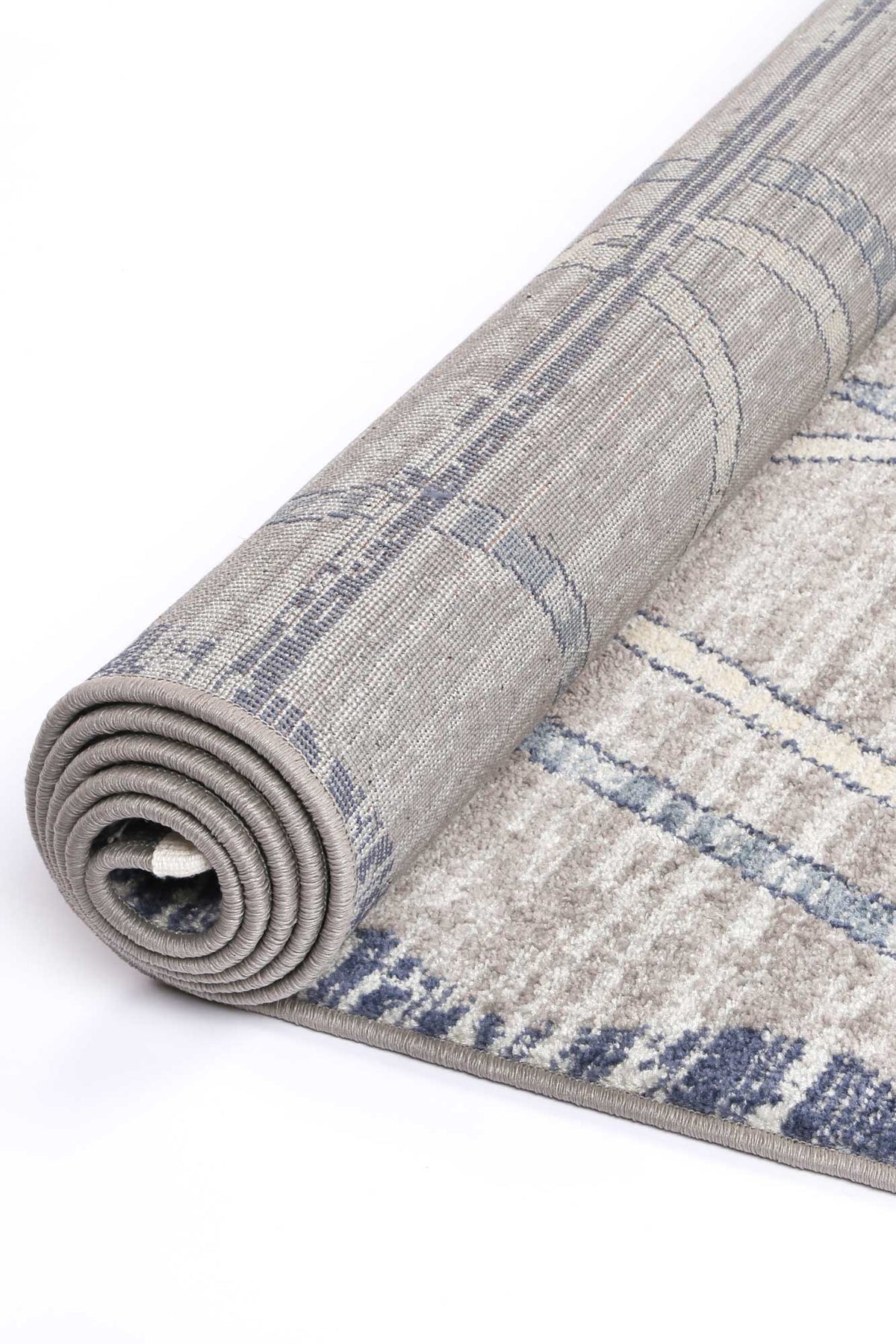 Inca Tupzia Blue &amp; Grey Contemporary Rug