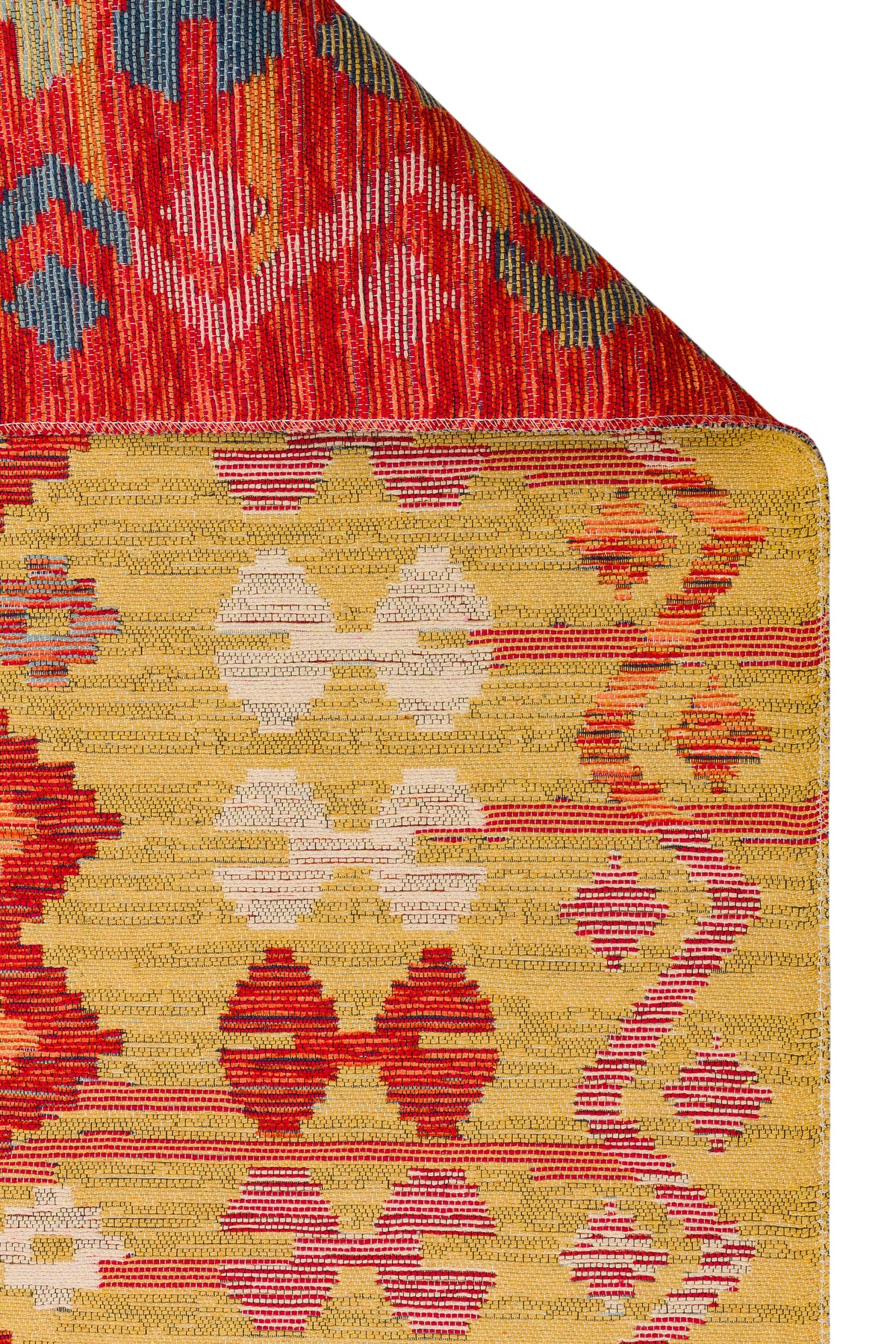 Reversible Multicolour Afghan Boho Kilim Rug