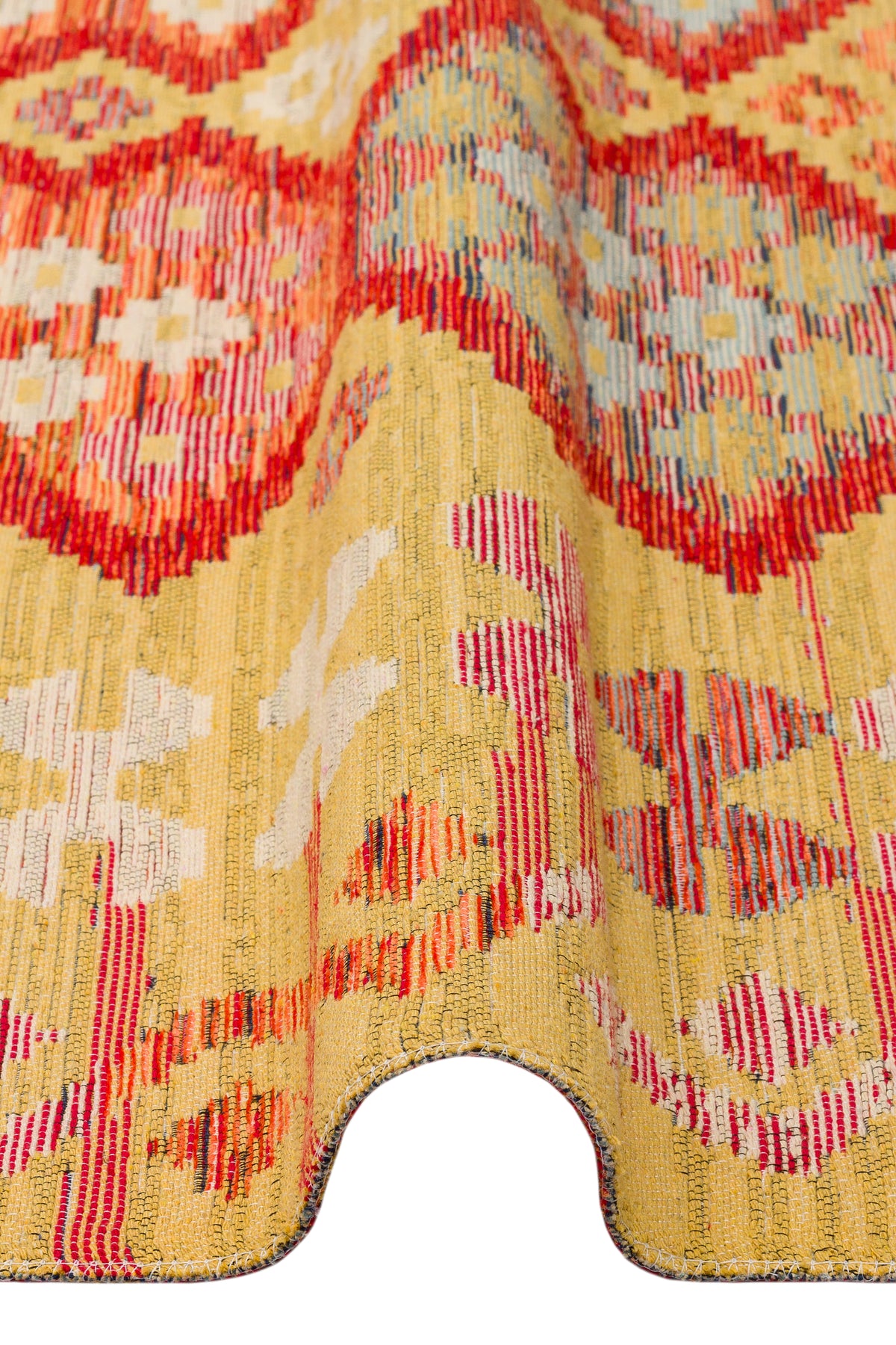 Reversible Multicolour Afghan Boho Kilim Rug
