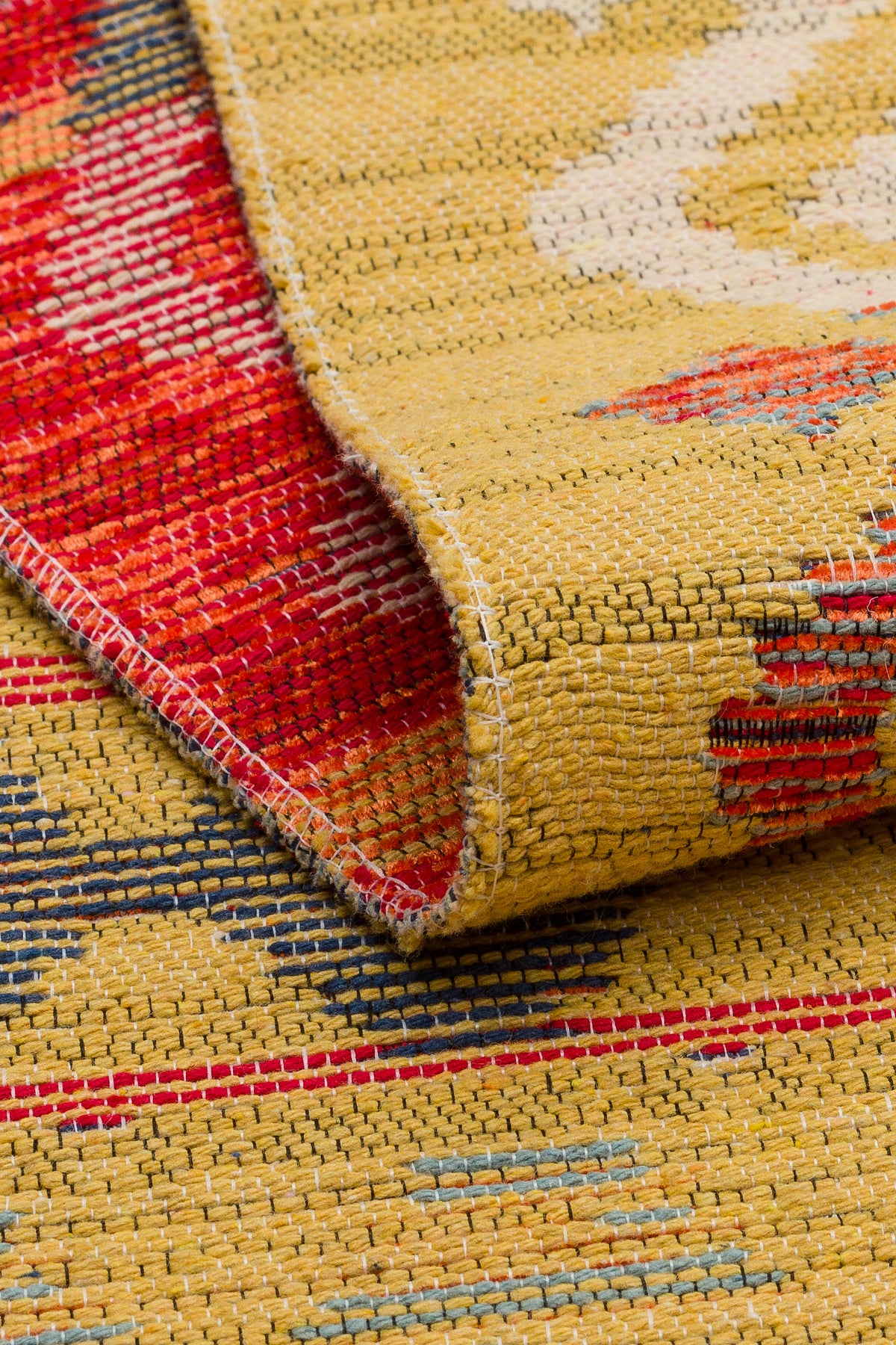 Reversible Multicolour Afghan Boho Kilim Rug