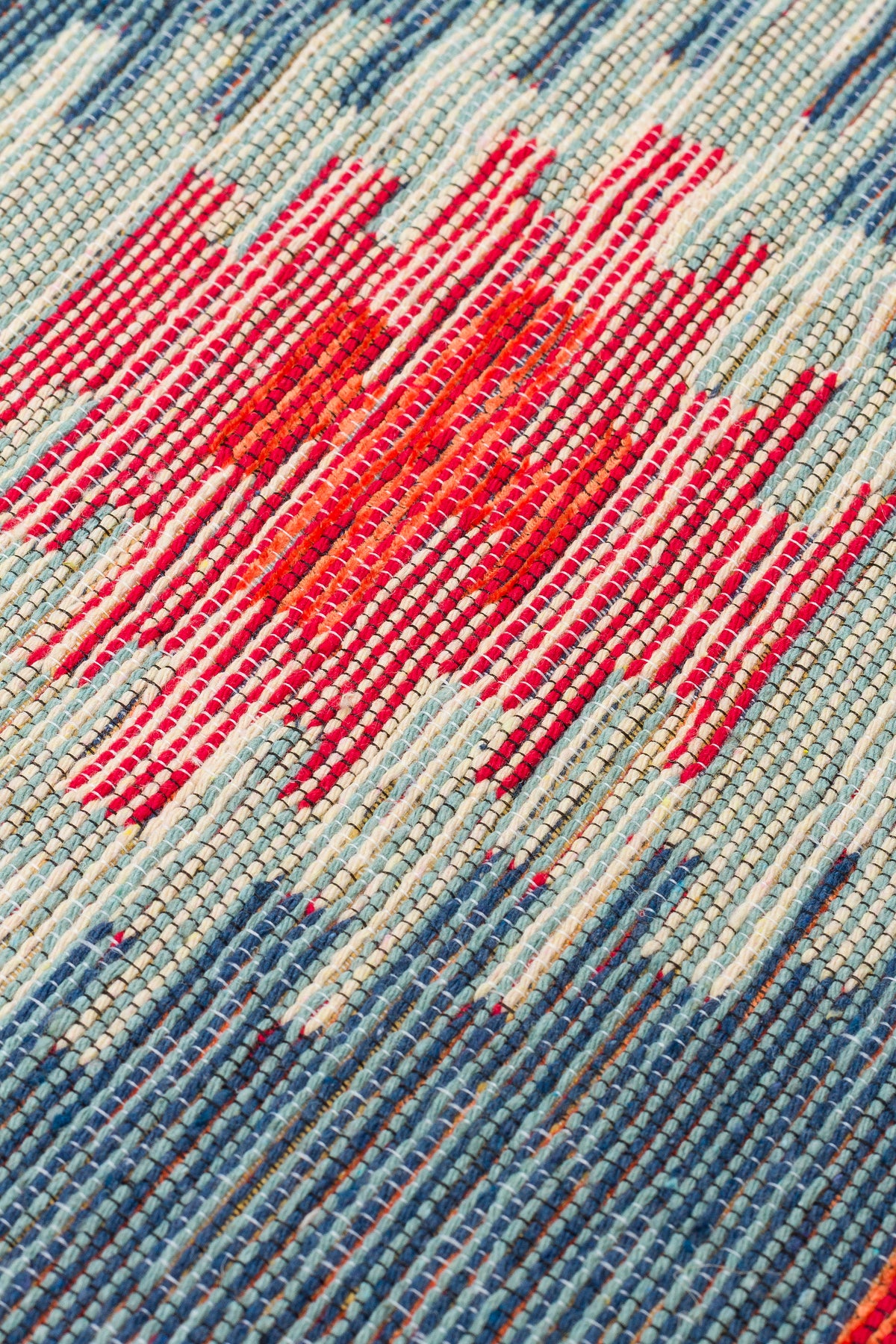 Reversible Multicolour Afghan Boho Kilim Rug