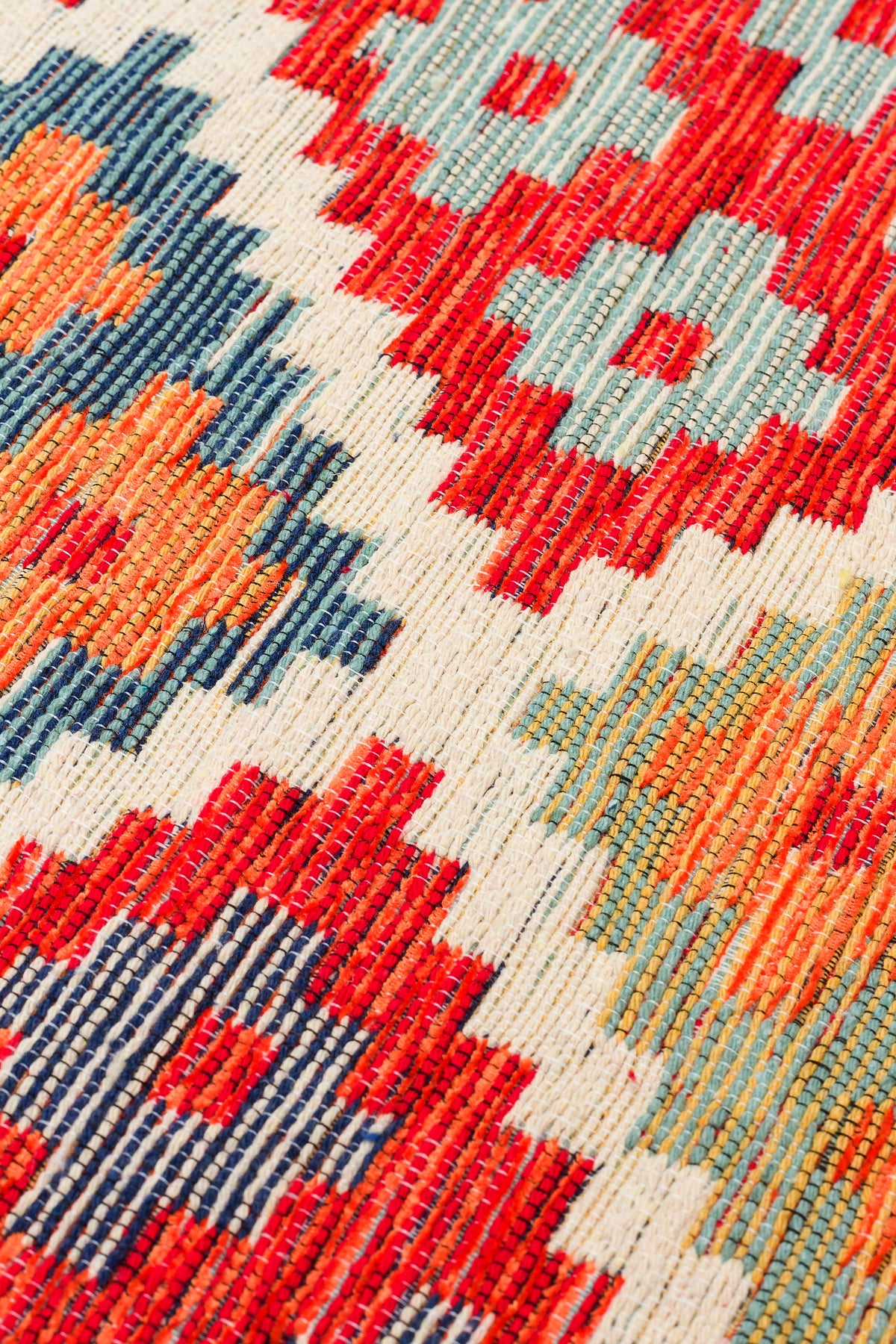 Reversible Multicolour Afghan Boho Kilim Rug