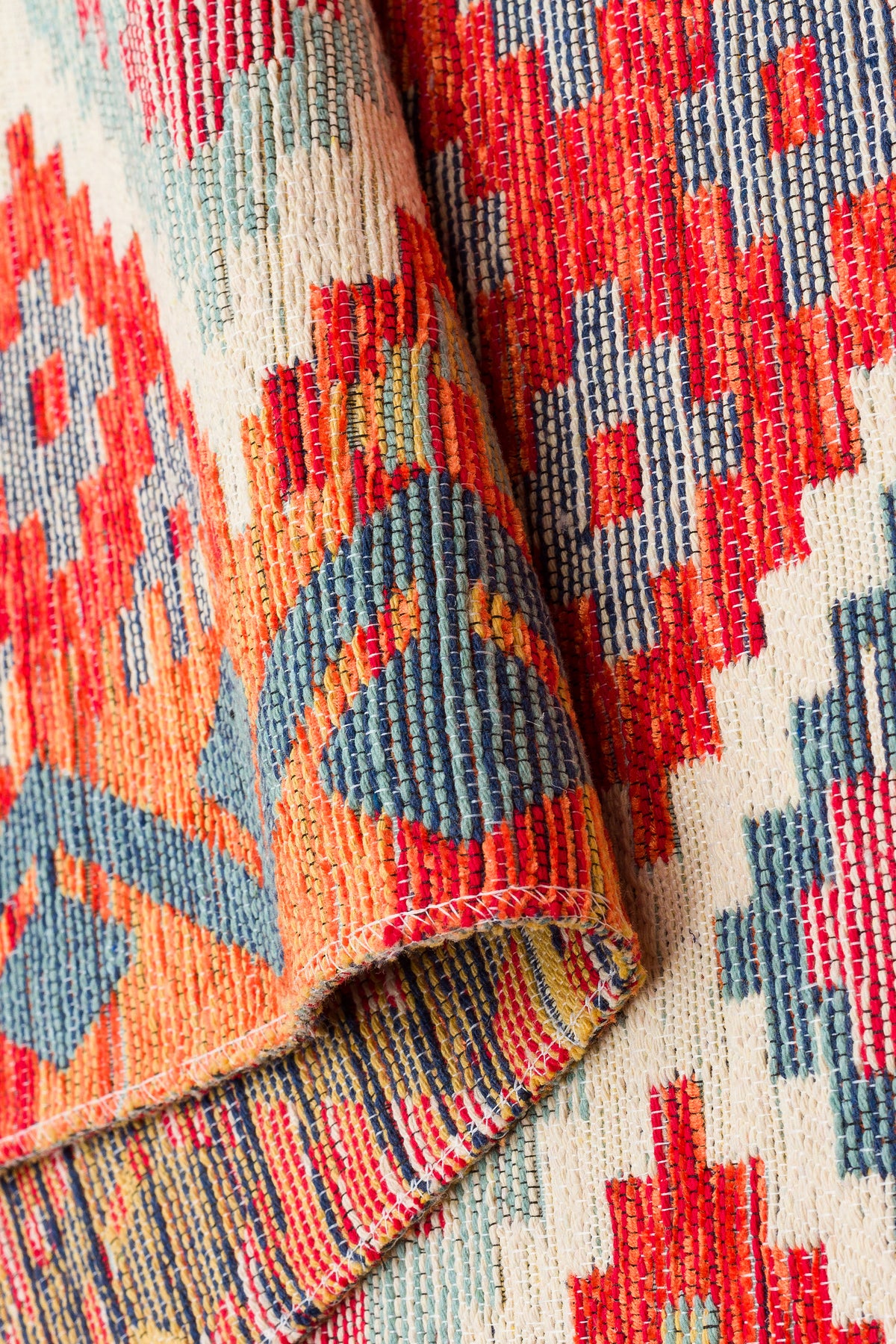 Reversible Multicolour Afghan Boho Kilim Rug