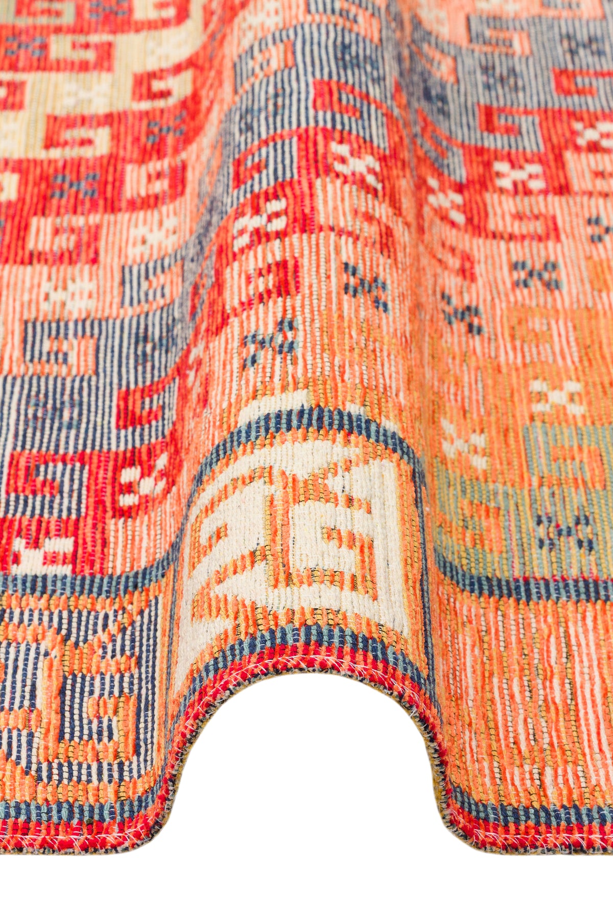 Reversible Multicolour Afghan Boho Kilim Rug