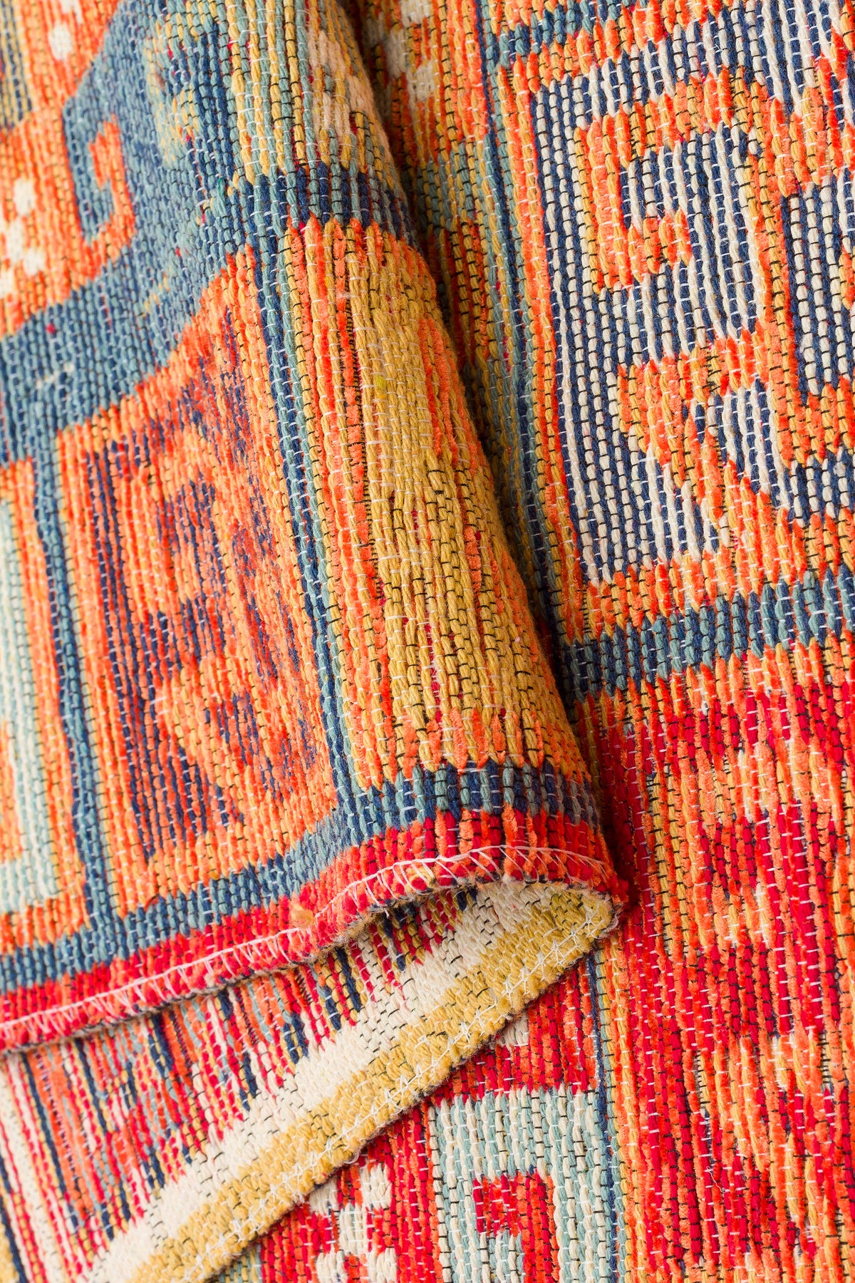 Reversible Multicolour Afghan Boho Kilim Rug