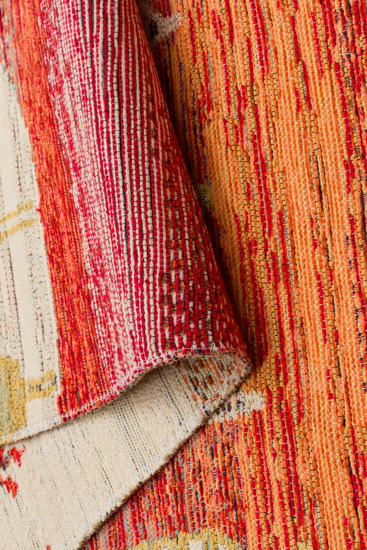 Reversible Multicolour Afghan Open Field Kilim Rug