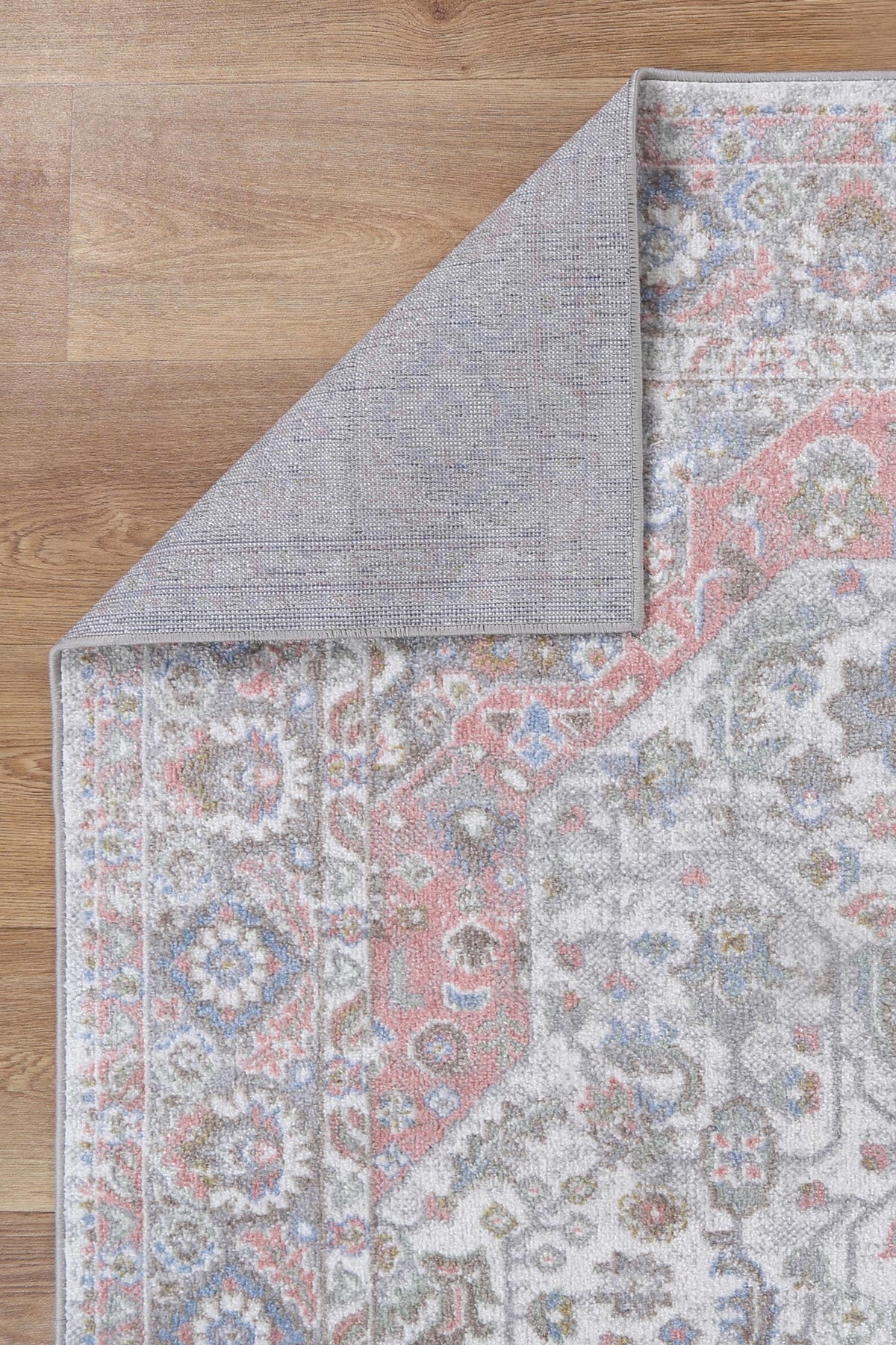 Oporto Bremen Blush &amp; BlueTraditional Soft Rug