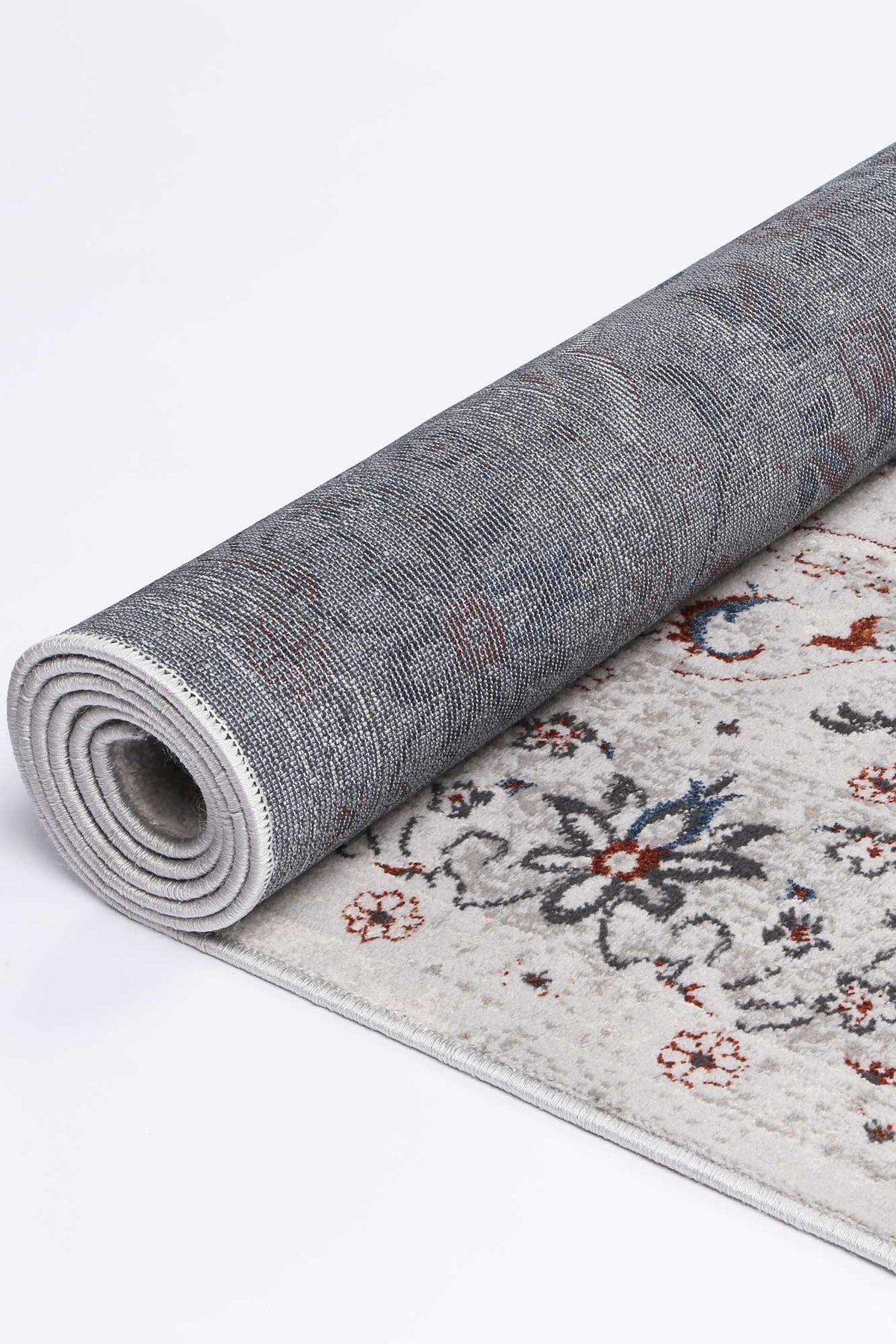Porto Ava Ivory &amp; Red Traditional Rug