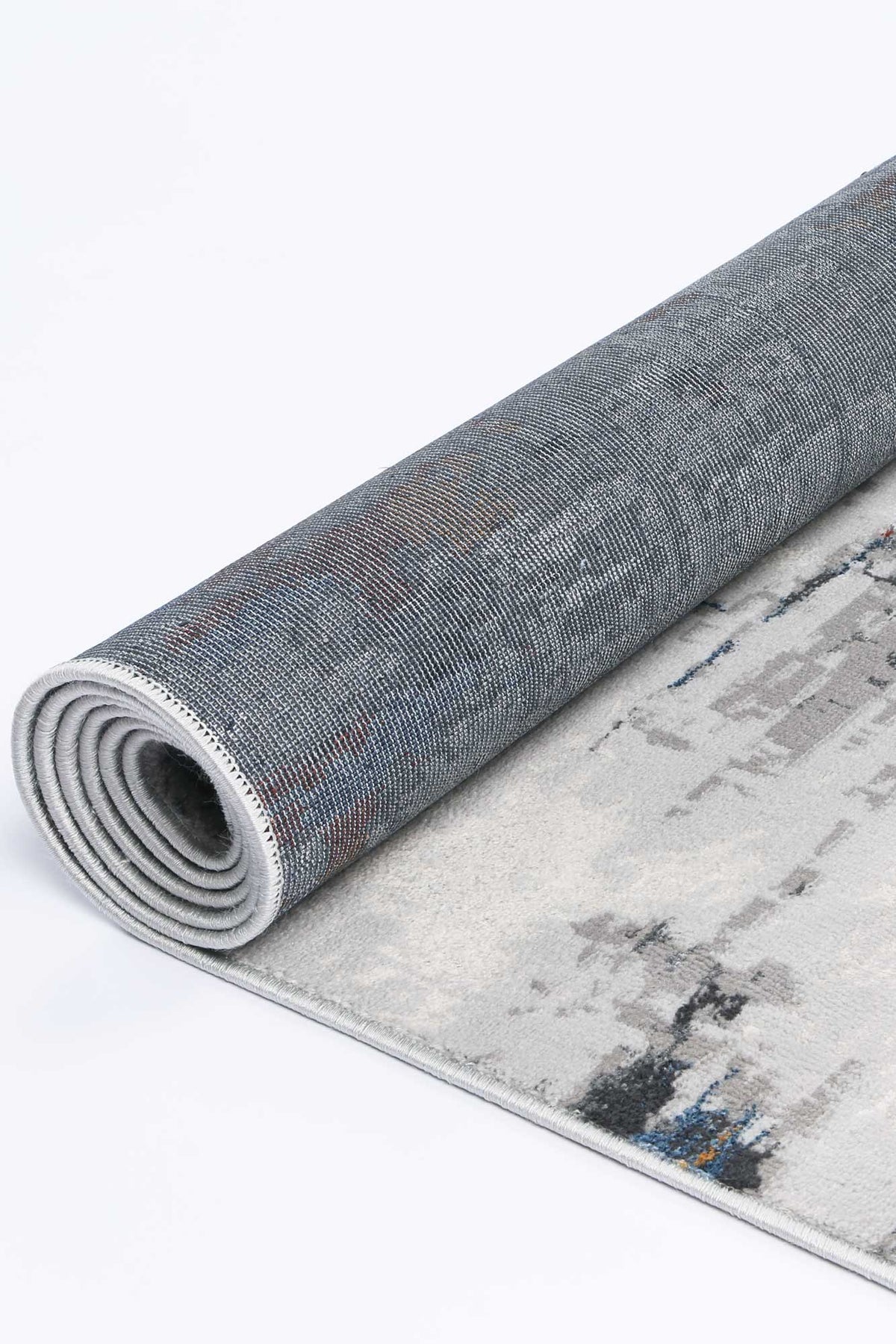 Porto Isla Blue &amp; Red Abstract Rug