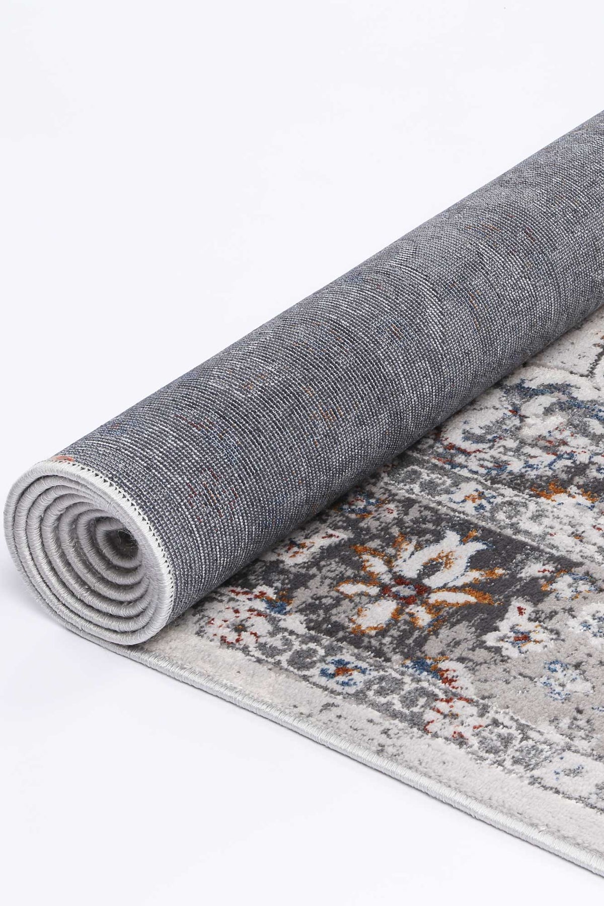 Porto Ava Ivory &amp; Blue Traditional Rug