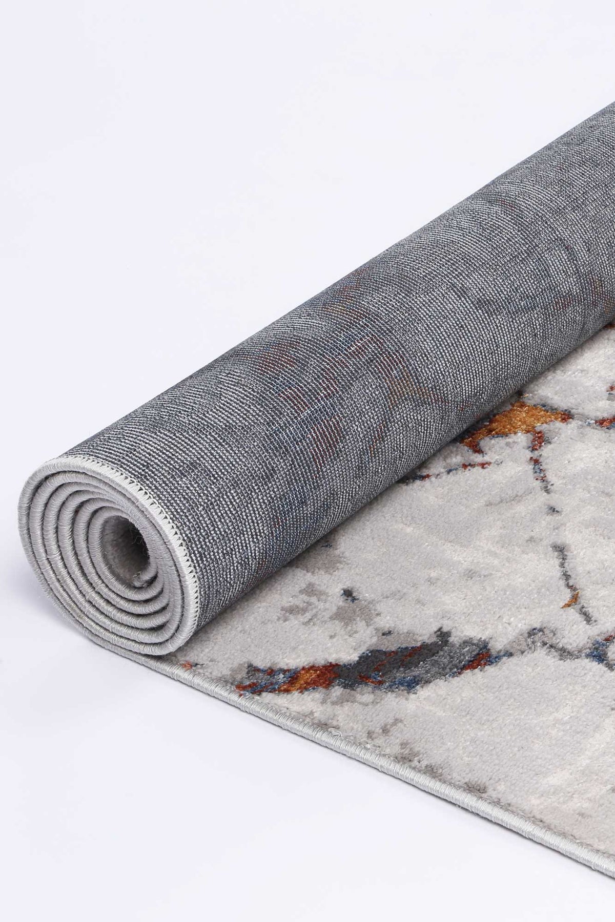 Porto Vincent Grey &amp; Multi Abstract Rug