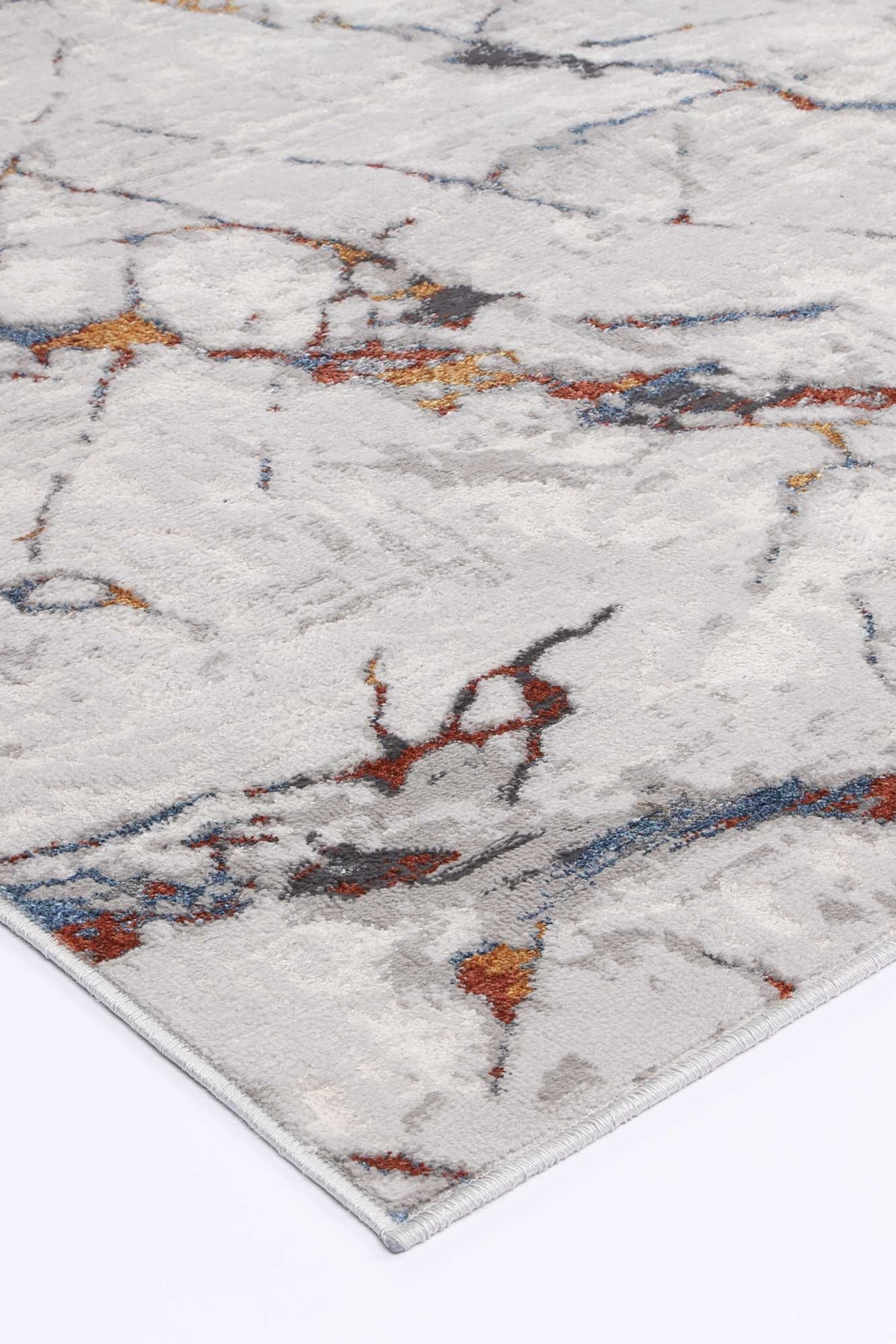 Porto Vincent Grey &amp; Multi Abstract Rug