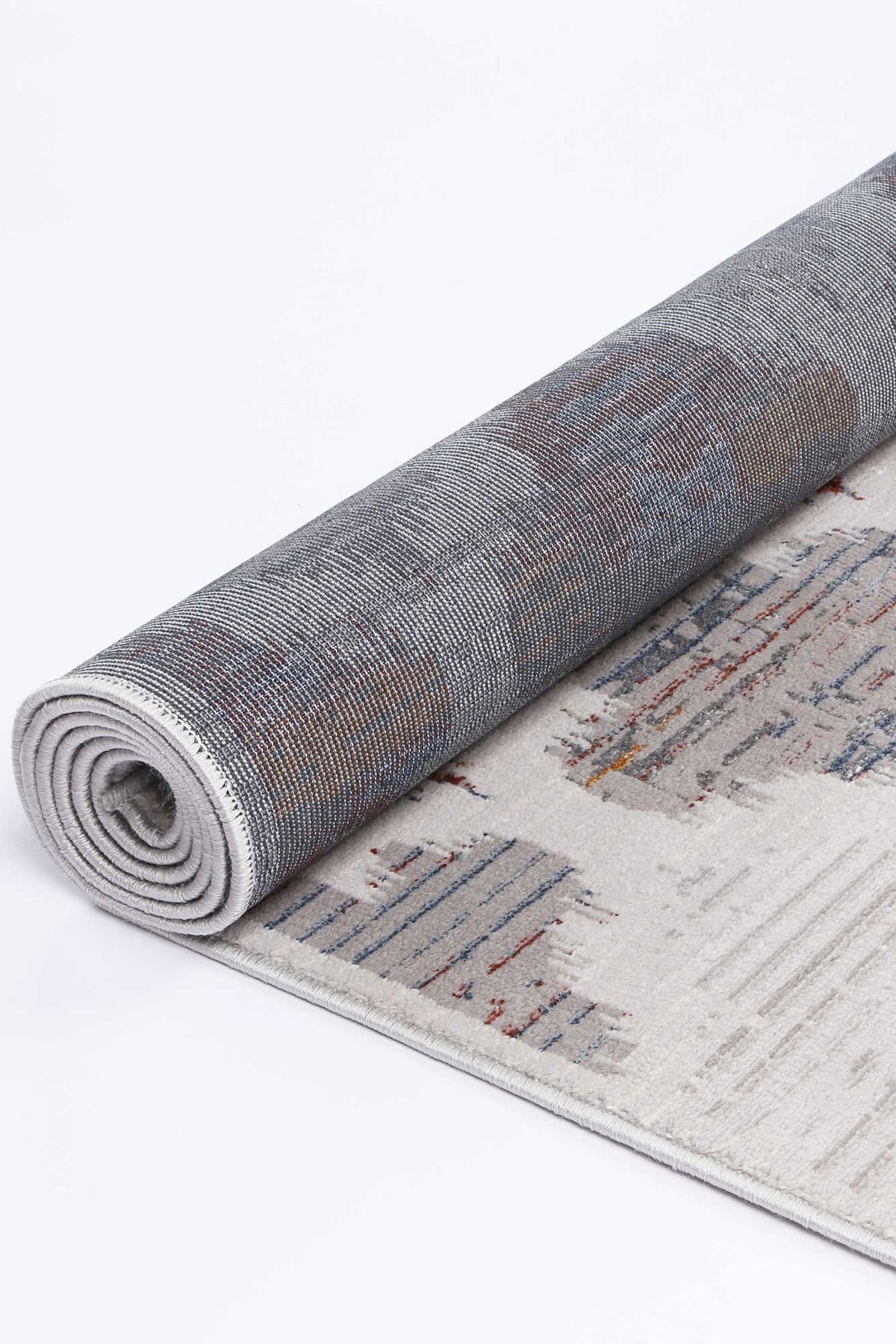 Porto Isabella Grey &amp; Multi Geometric Rug