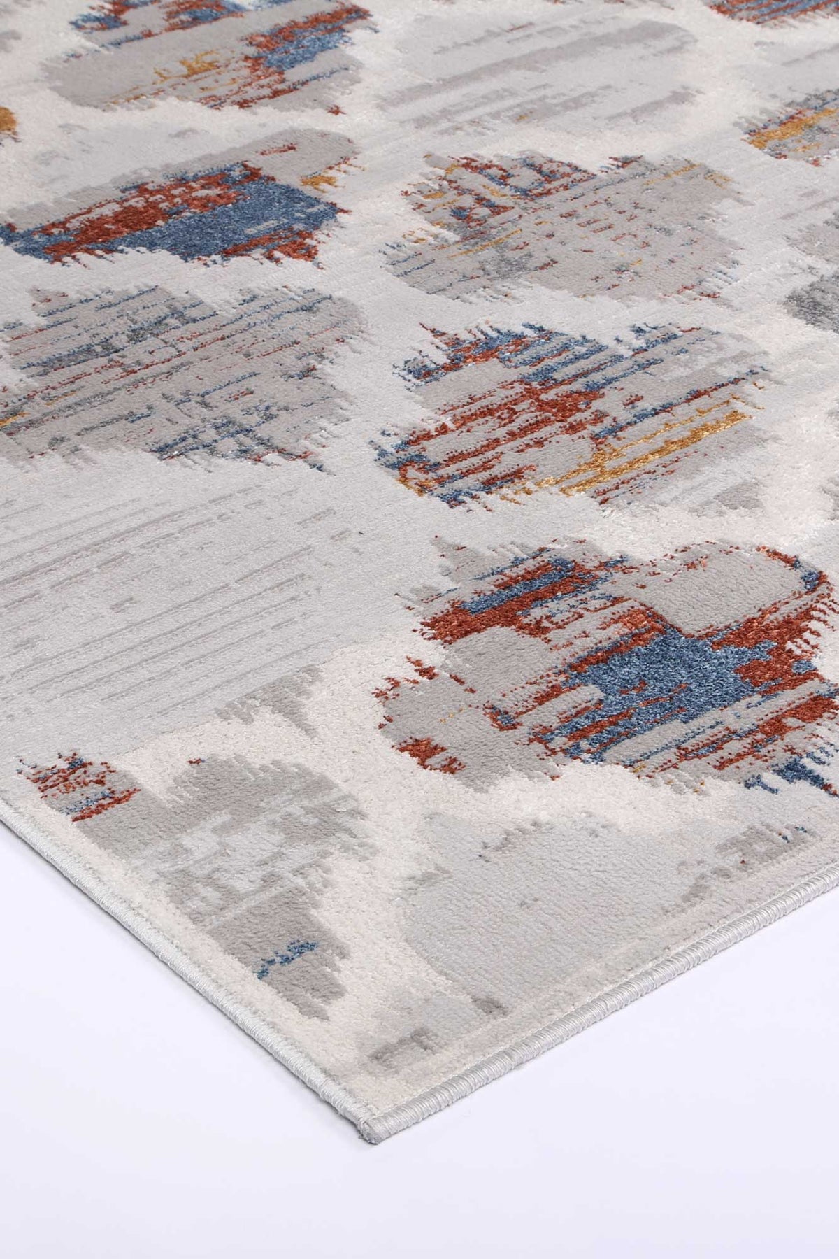 Porto Isabella Grey &amp; Multi Geometric Rug