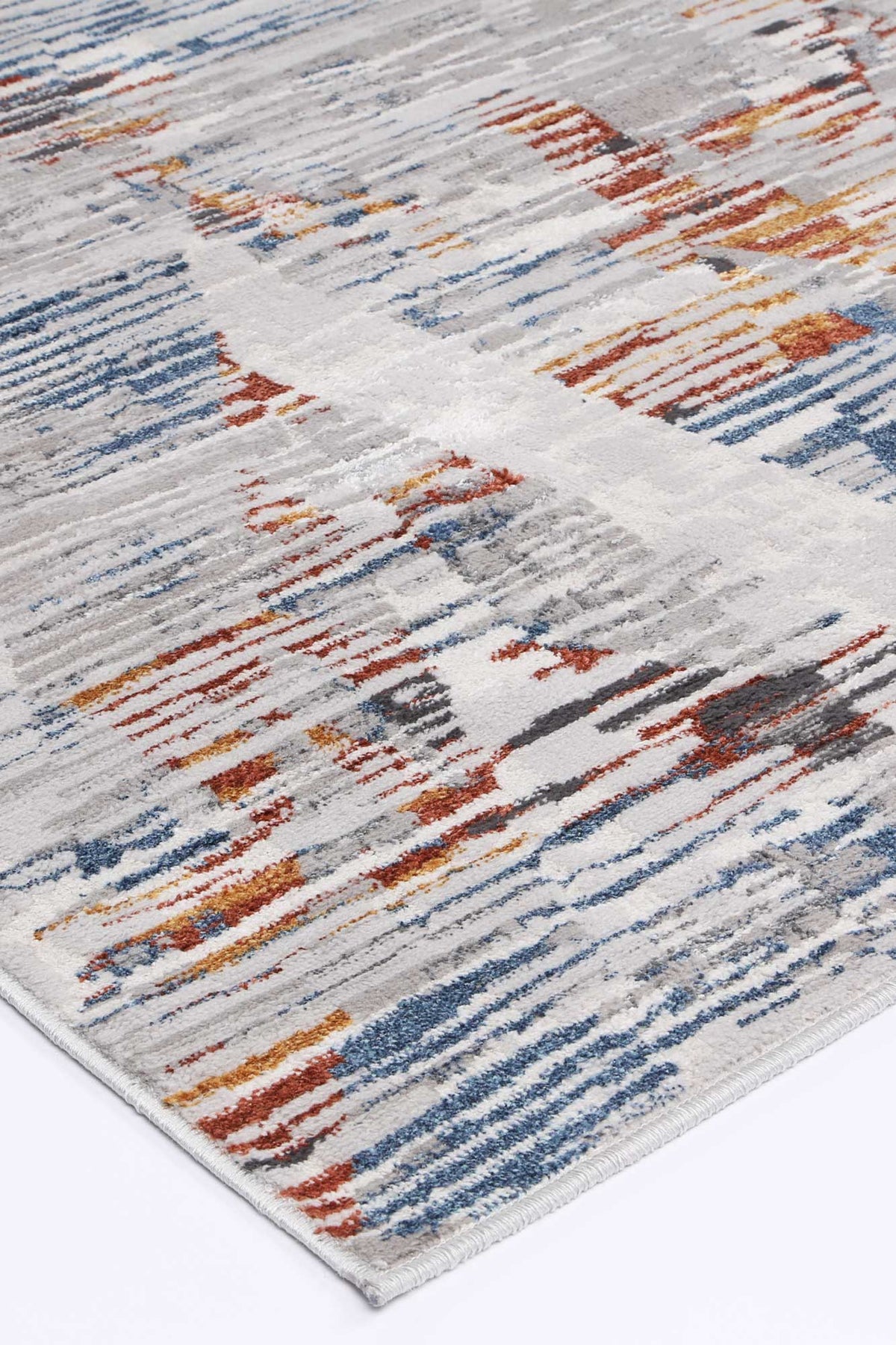 Porto Michael Grey &amp; Multi Abstract Rug