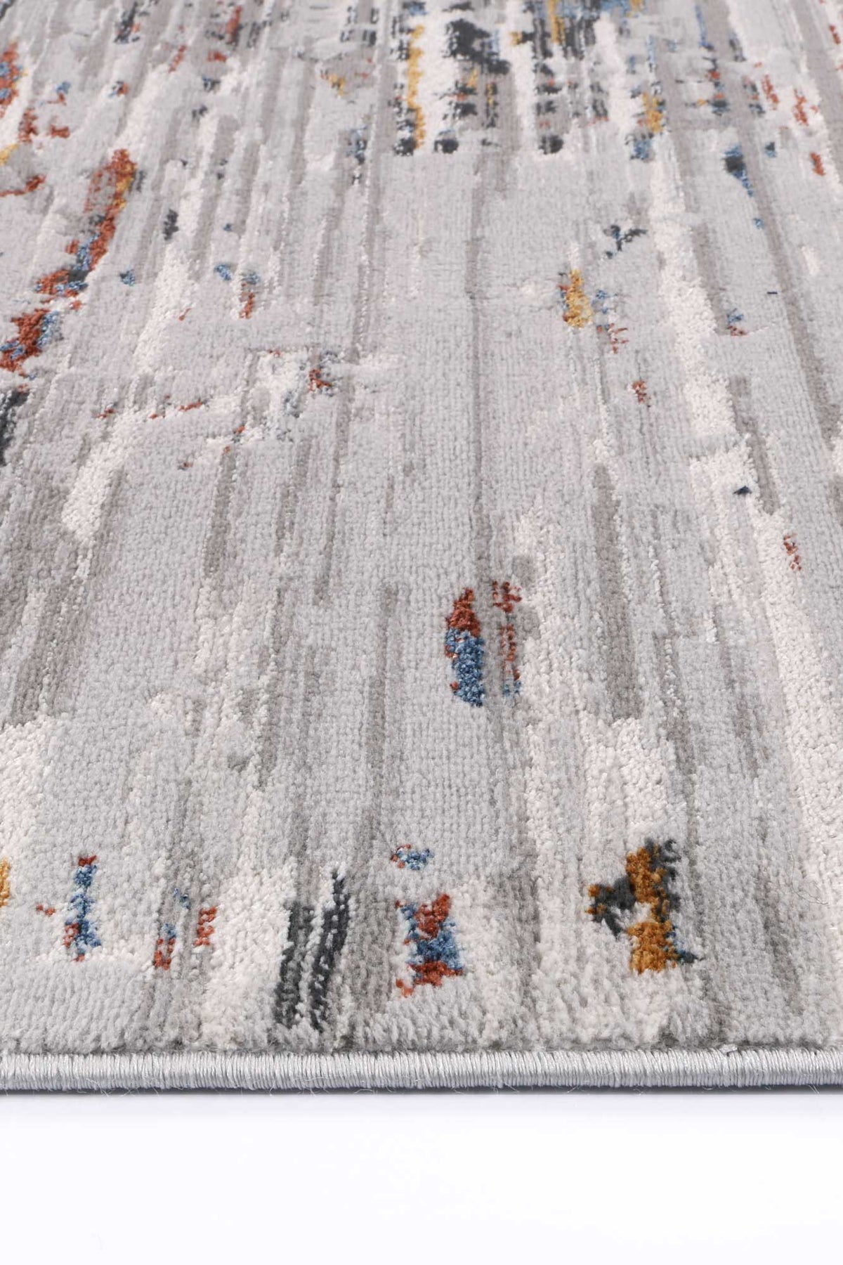 Porto Thomas Grey &amp; Multi Abstract Rug