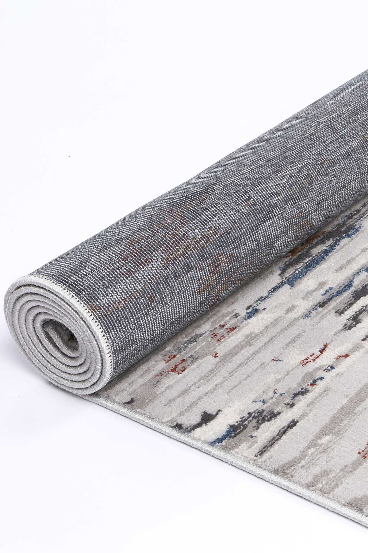 Porto Thomas Grey &amp; Multi Abstract Rug