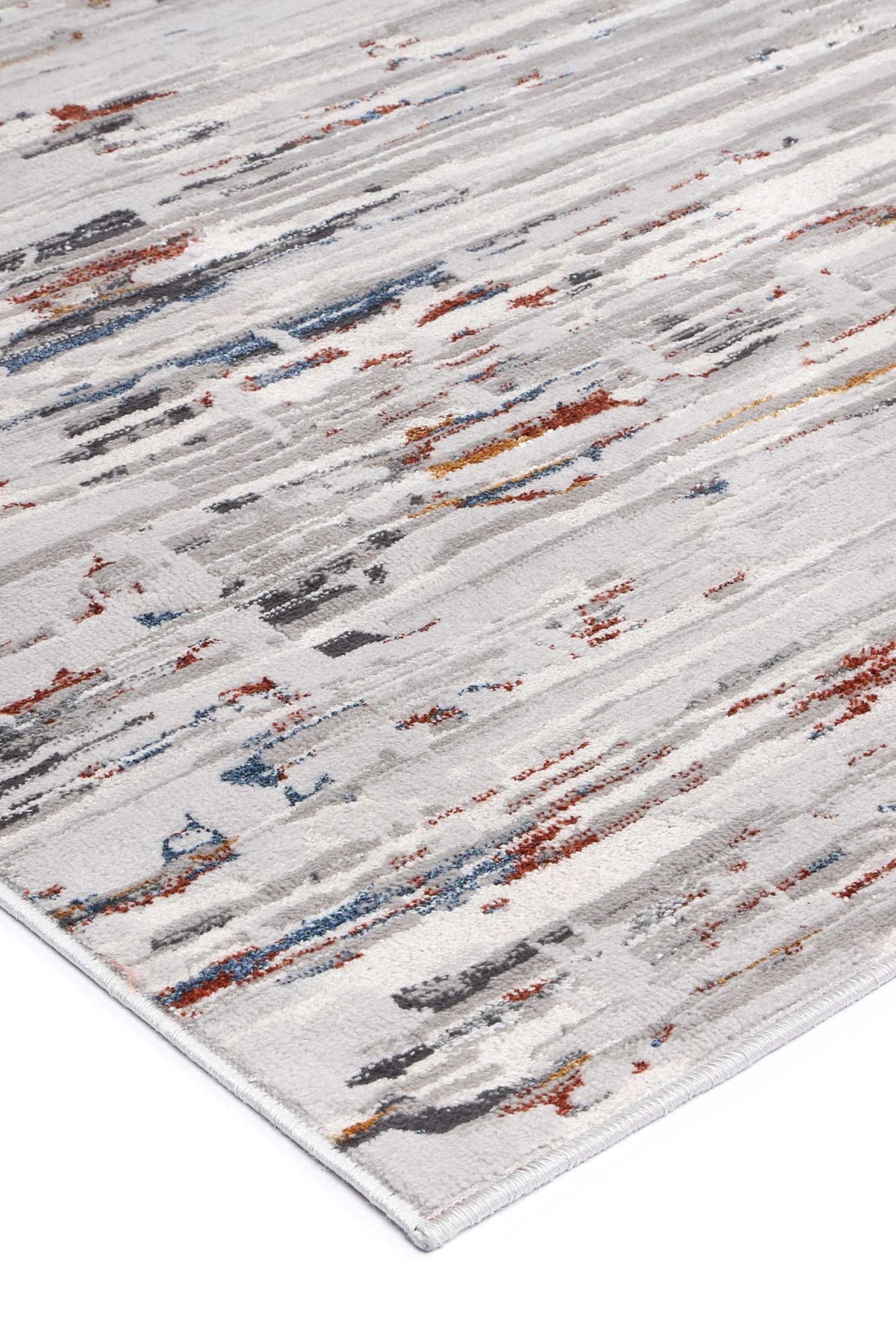 Porto Thomas Grey &amp; Multi Abstract Rug