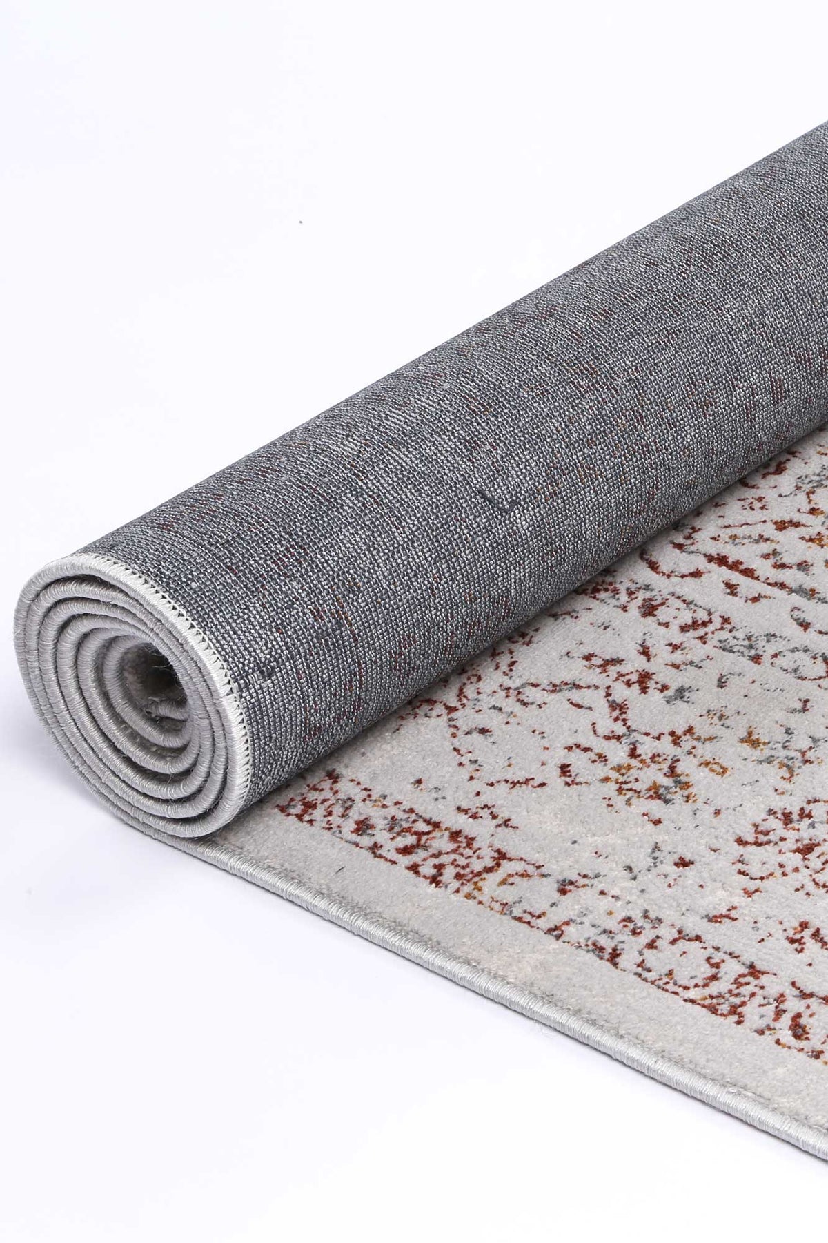 Porto Luna Cream &amp; Red Traditional Rug
