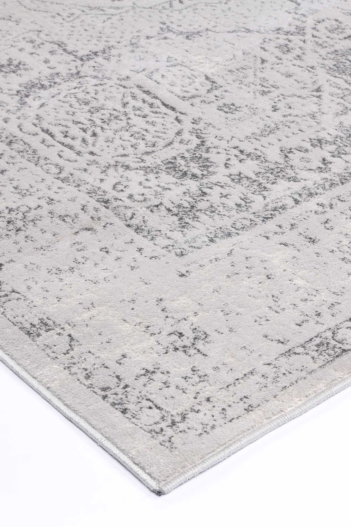 Porto Luna Cream &amp; Grey Traditional Rug