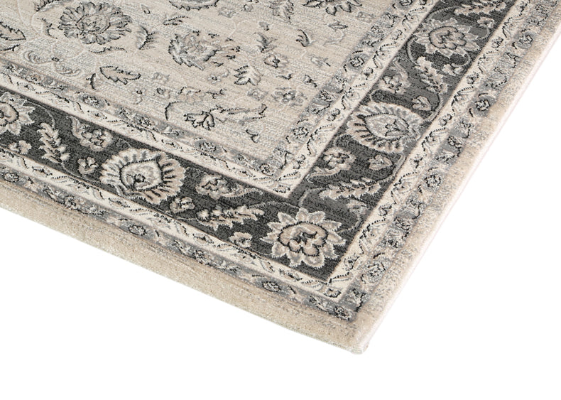 Prague Francesca Cream &amp; Ash Traditional Rug