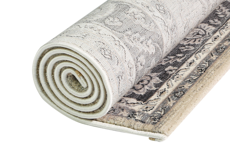 Prague Francesca Cream &amp; Ash Traditional Rug