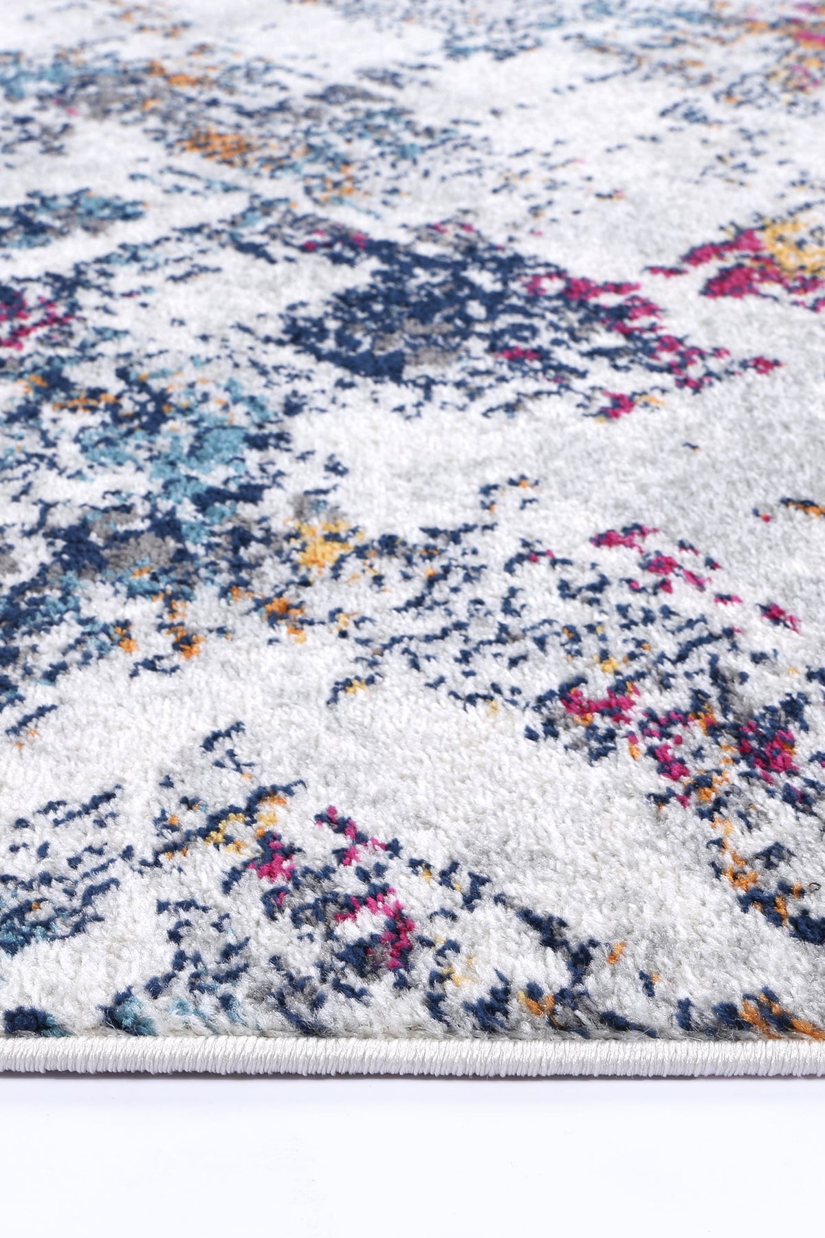 Provence Sunwashed Cream &amp; Light Grey Abstract Rug